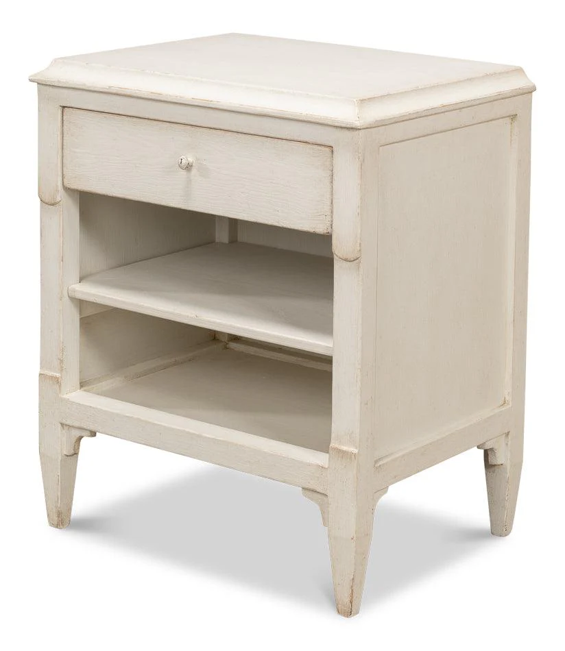 Landry Side Table - Antique White - Remutear