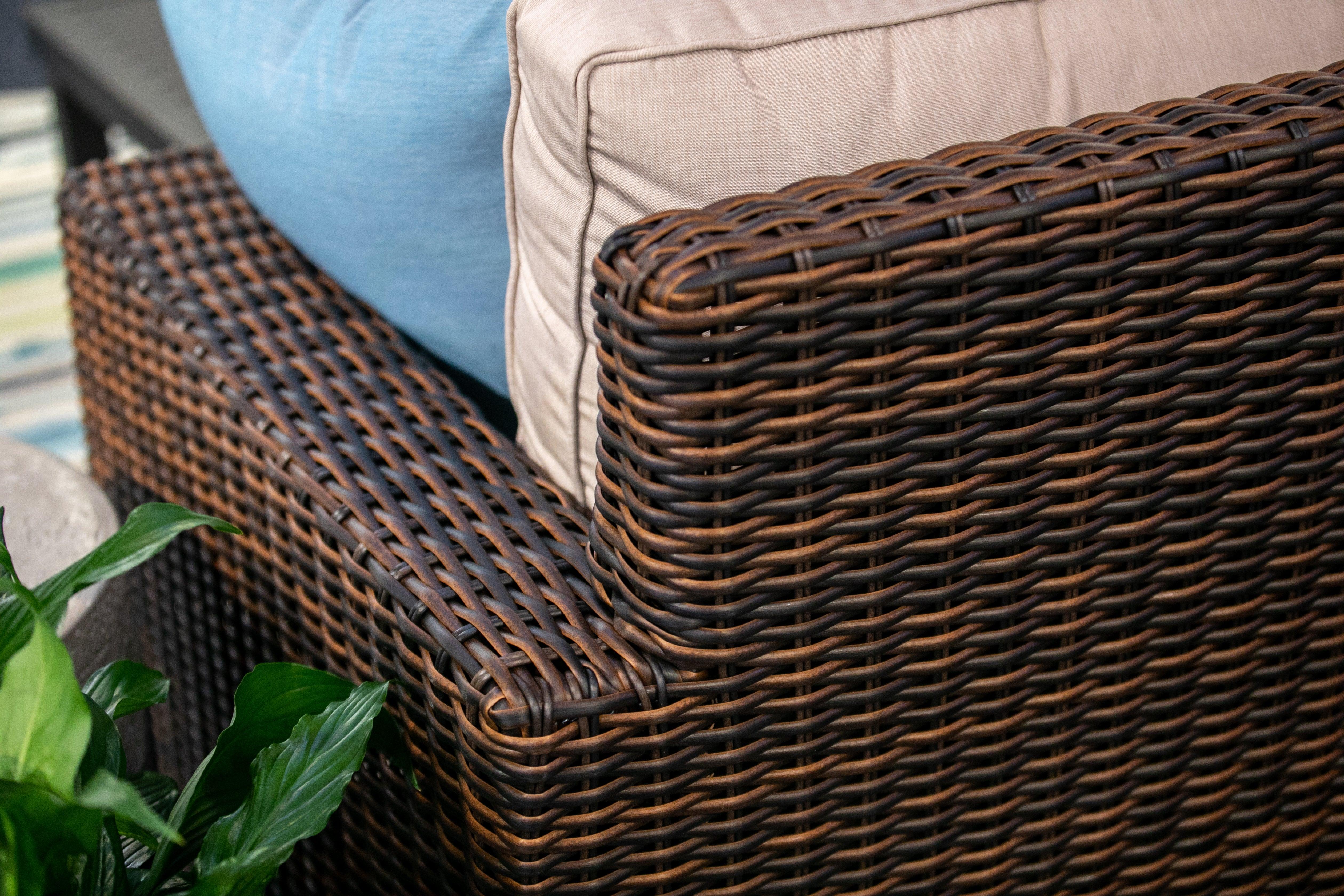 Montecito Sofa in Canvas Flax w/ Self Welt - Remutear