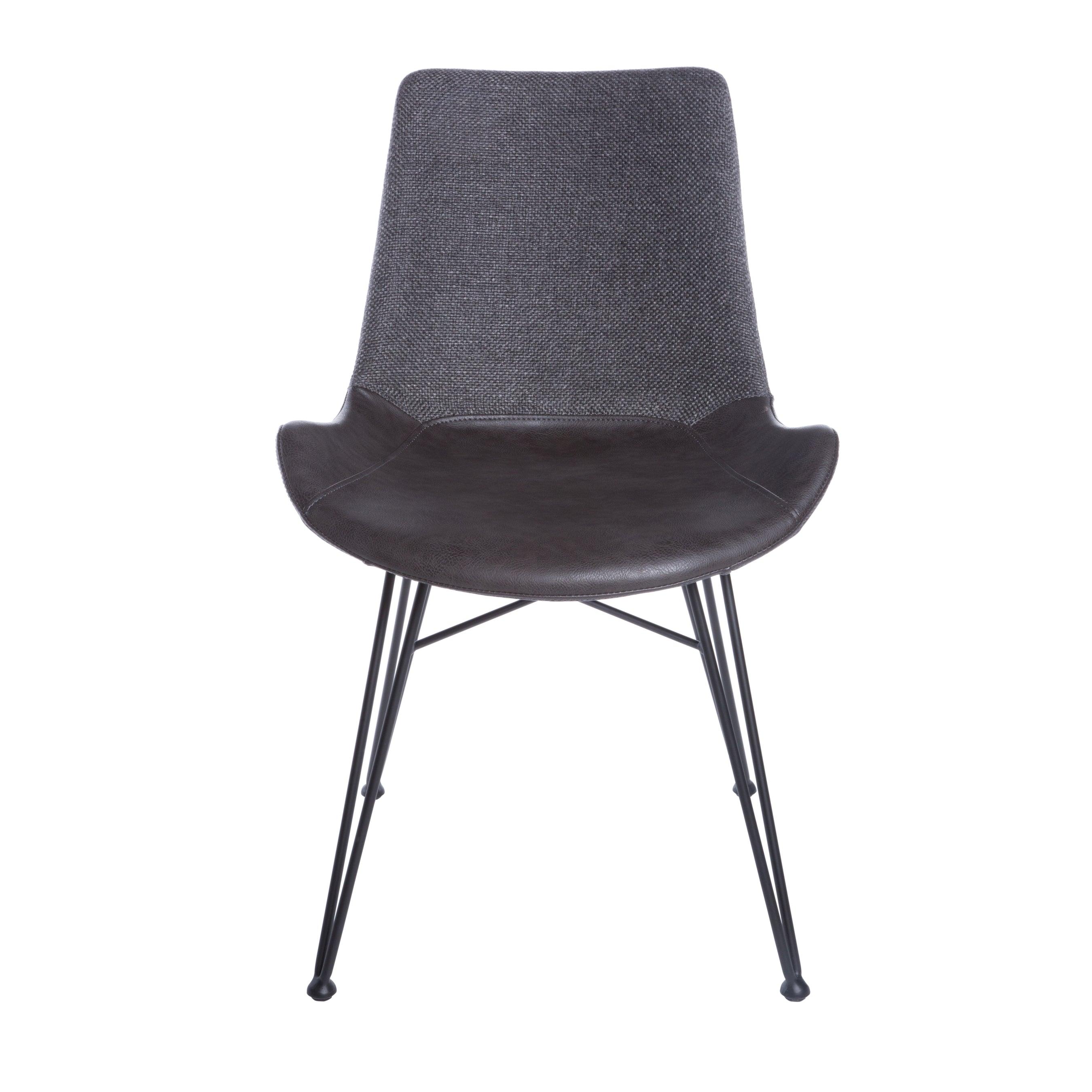 Alisa Side Chair in Dark Gray - Set of 2 - Remutear