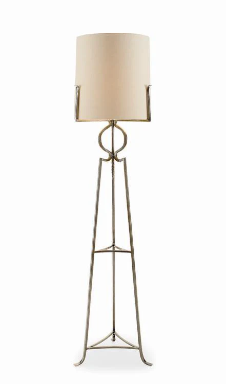 Grand Tour Accessories Polished Steel Floor Lamp - Remutear