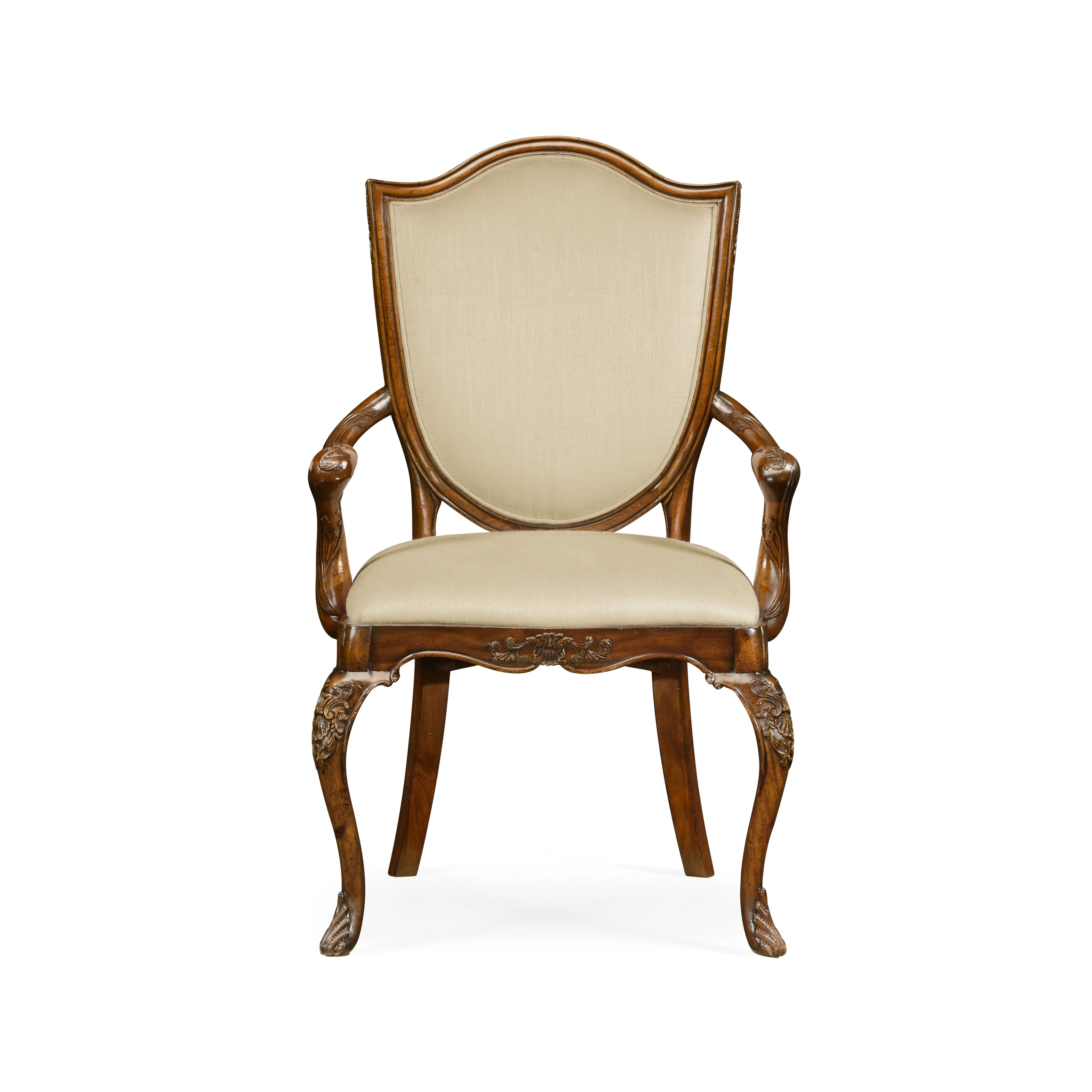 Versailles Shield Back Mahogany Arm Chair - Set of 2 - Remutear