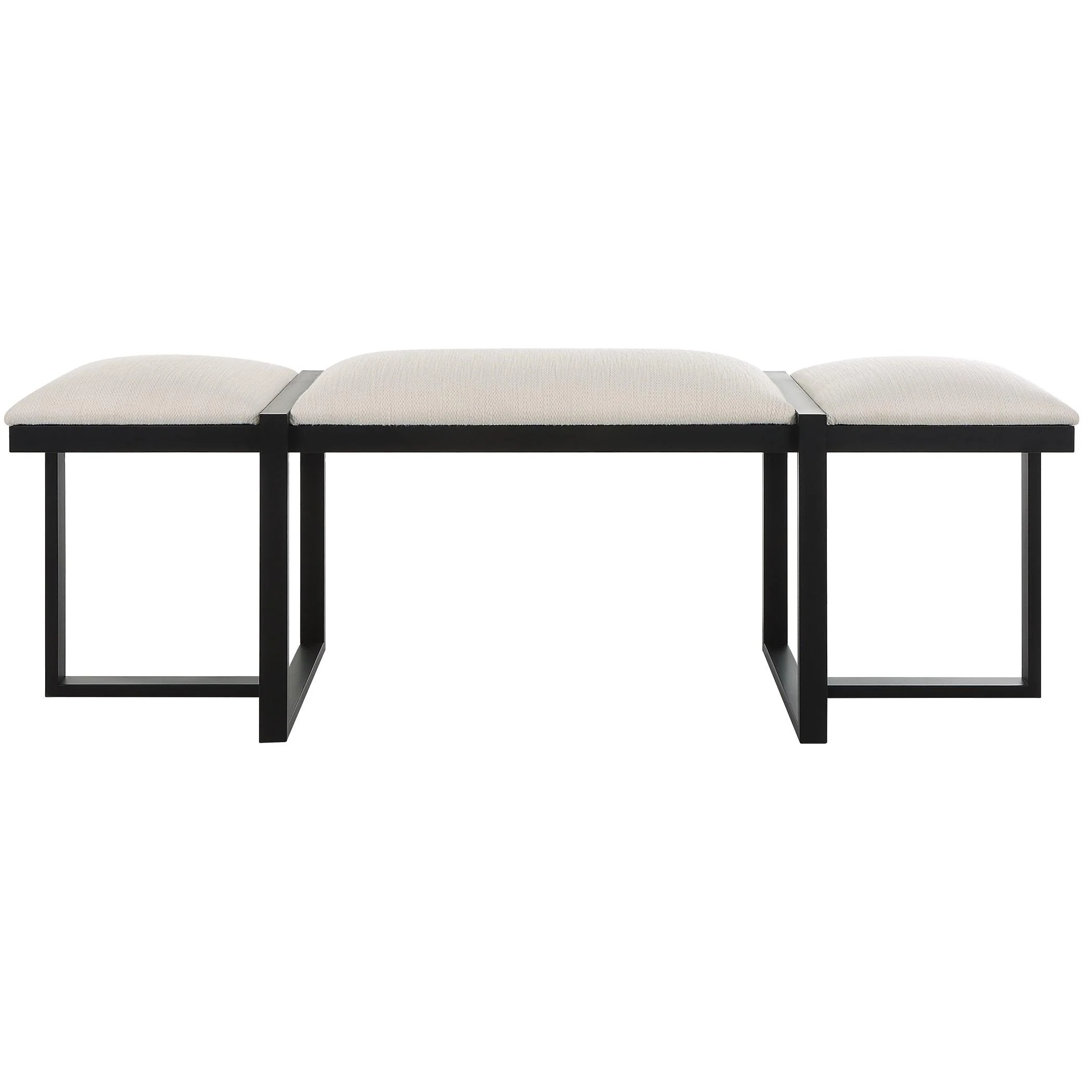 Triple Cloud Modern Upholstered Bench - Remutear