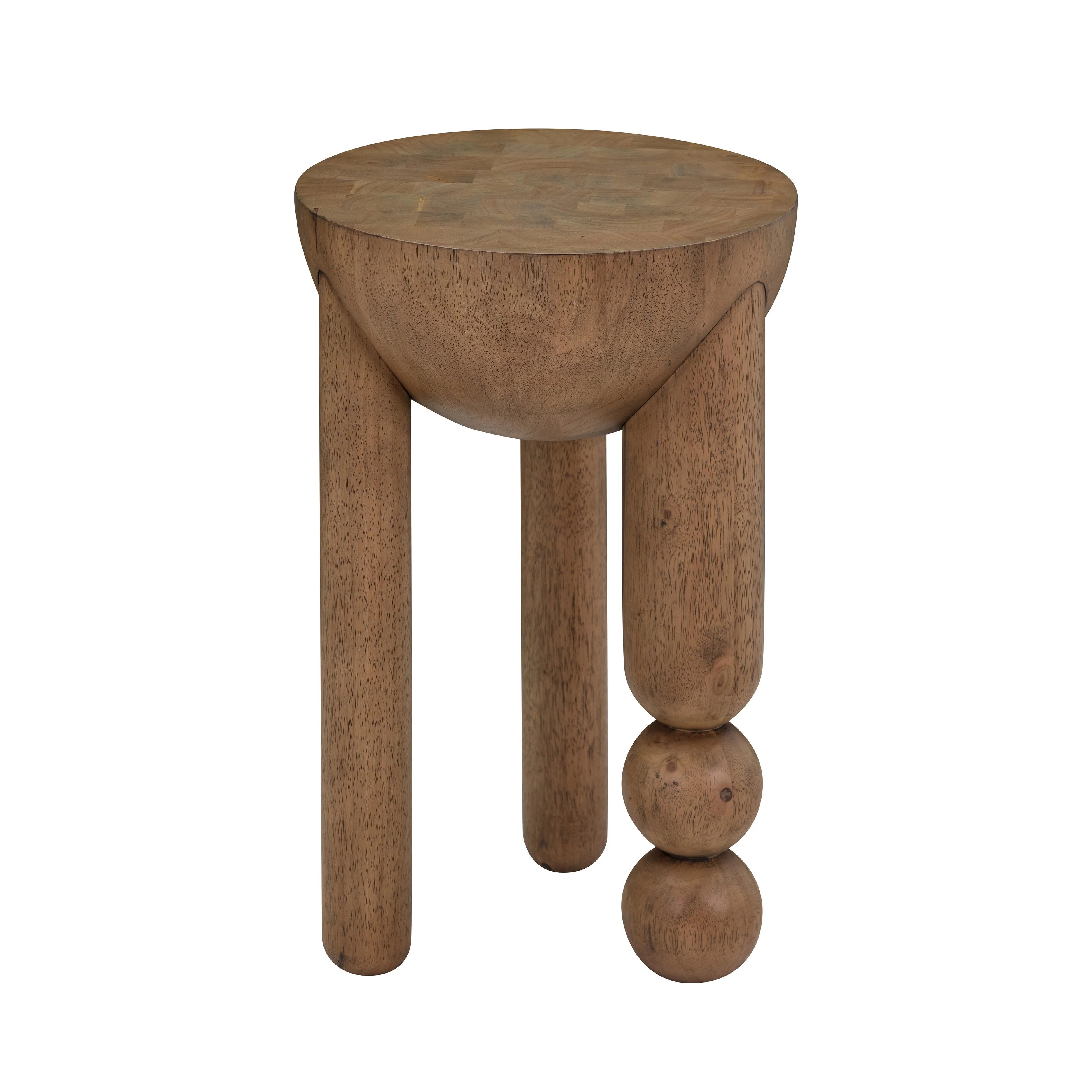 Morse Cognac Wooden Accent Table - Remutear