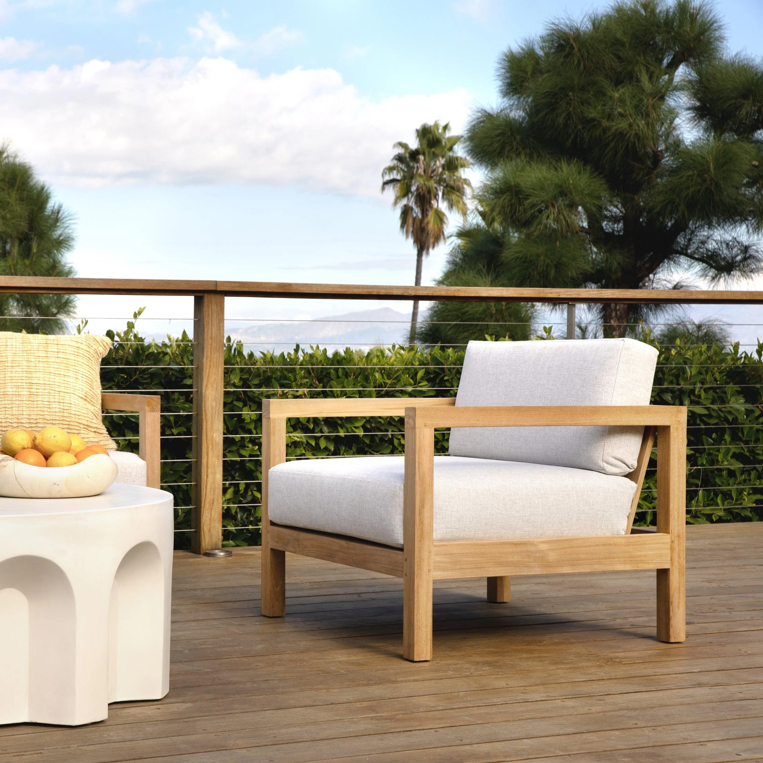 Bow Outdoor Occasional Chair Light Grey - Remutear