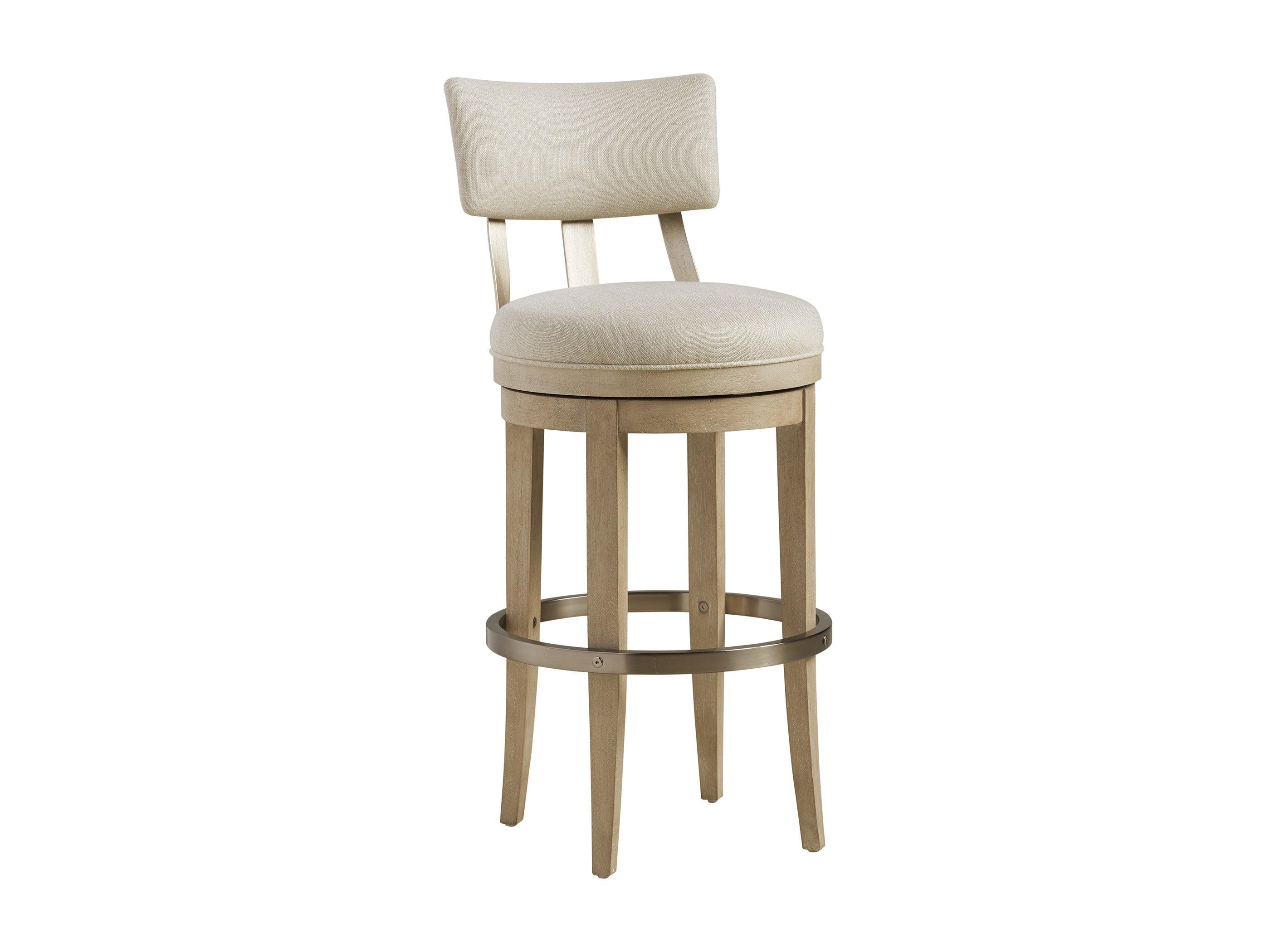 Malibu Cliffside Swivel Upholstered Bar Stool - Remutear