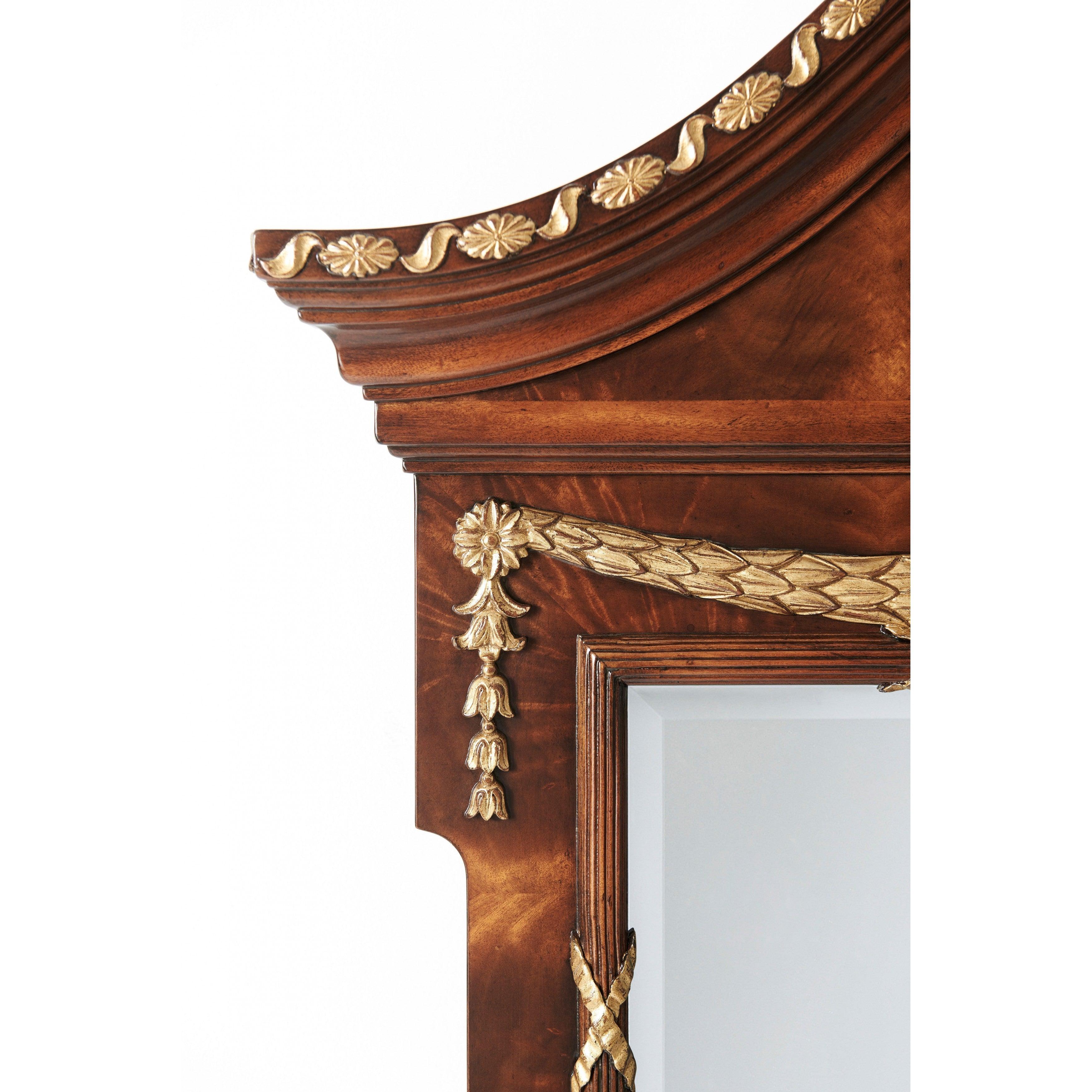The India Silk Bedroom Wall Mirror - Remutear