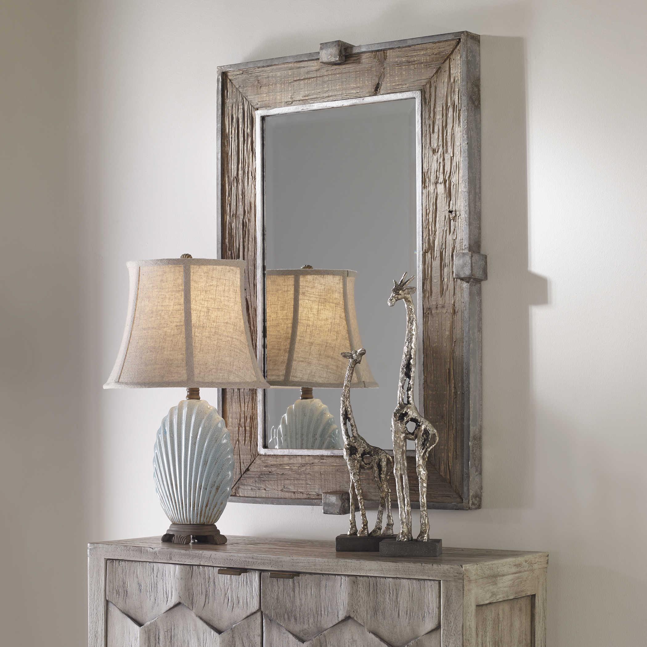 SIRINGO WEATHERED WOOD MIRROR - Remutear