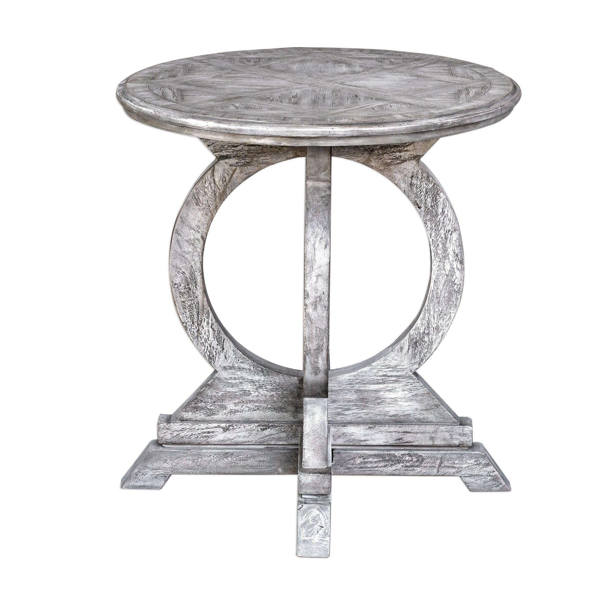 Maiva White Side Table - Remutear
