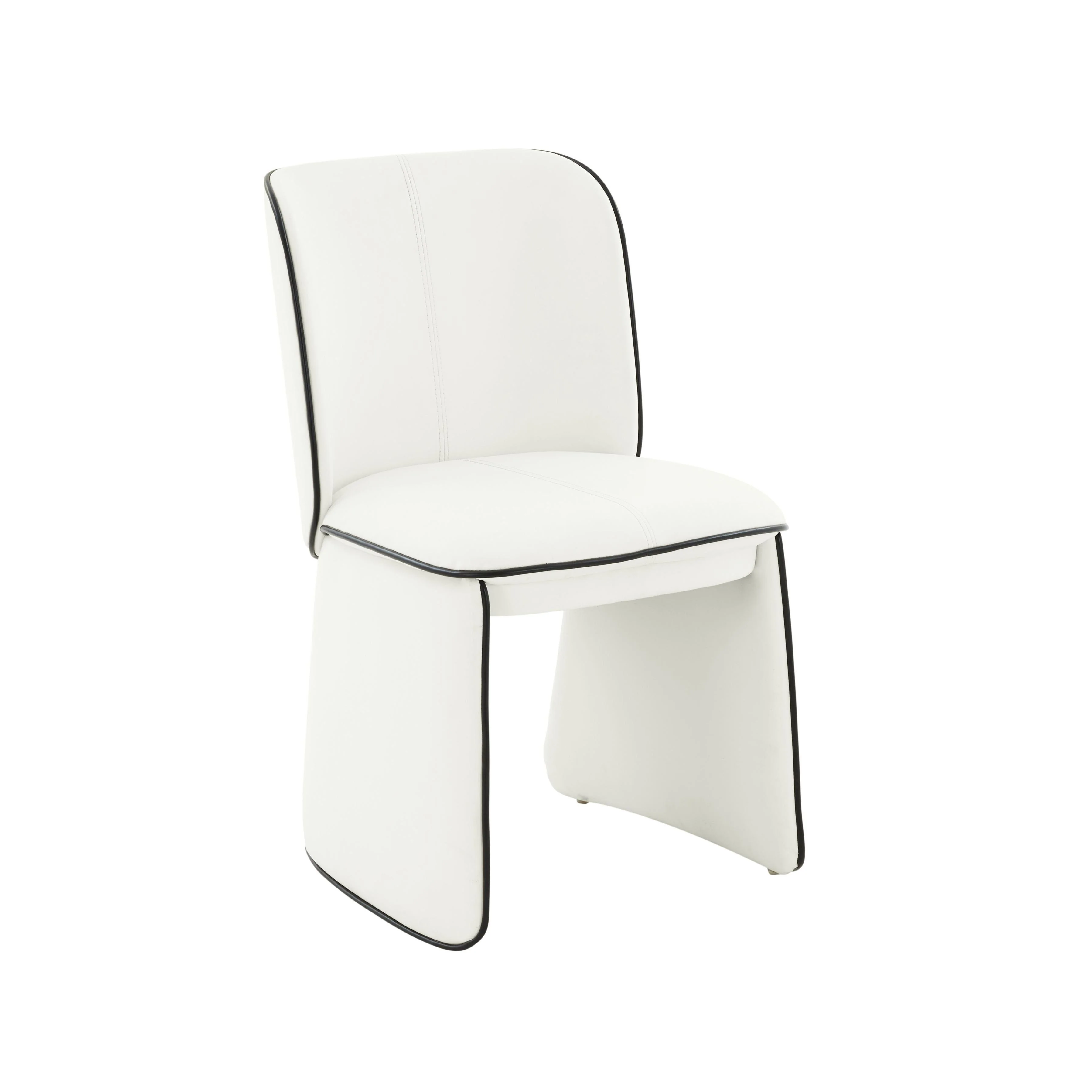 Kinsley Cream Vegan Leather Dining Chair - Remutear