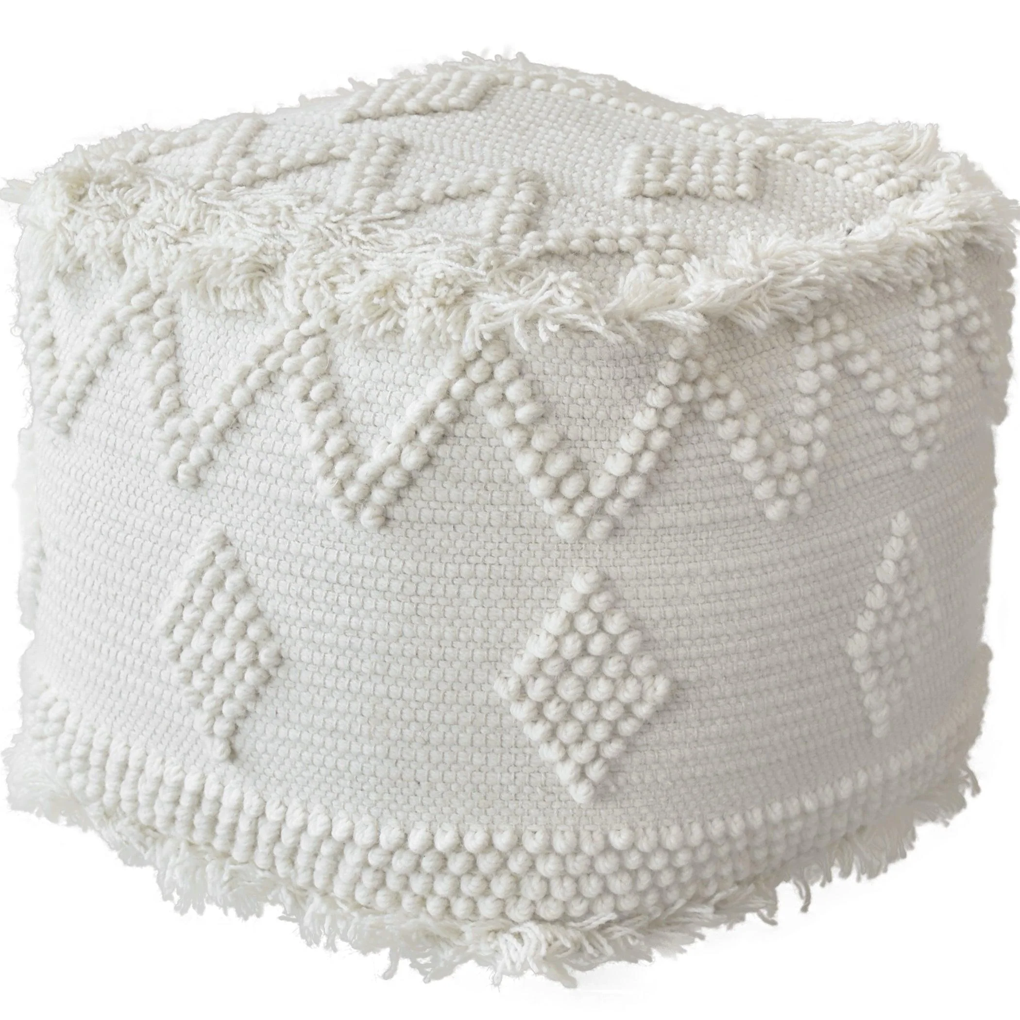 Uriah Ivory Pouf - Remutear