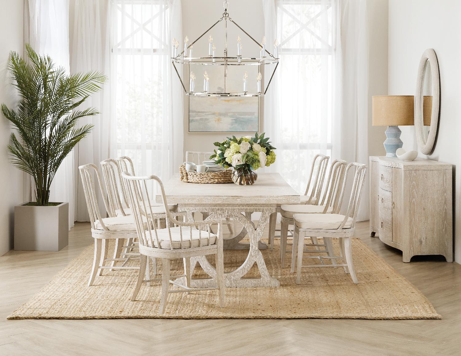Serenity Topsail Rectangle Dining Table with2-18in Leaves - Remutear