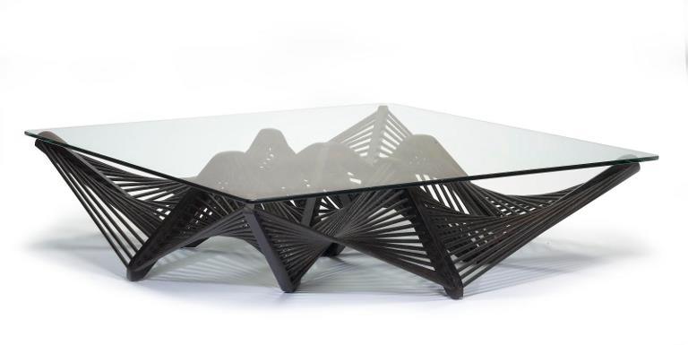 Geo Cocktail Table, Square, Dark Brown - Remutear