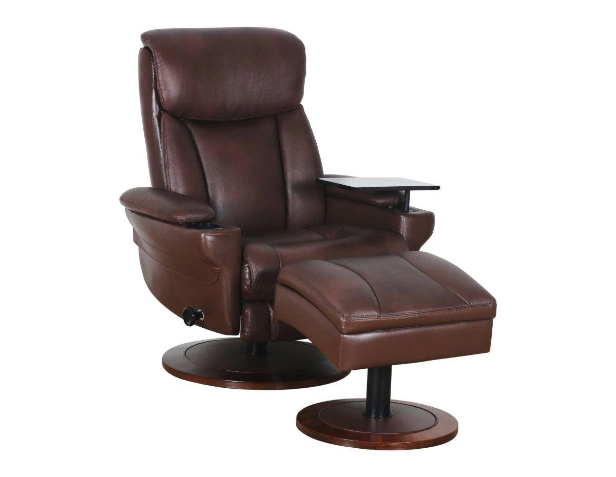 William Swivel Pedestal Recliner - Remutear