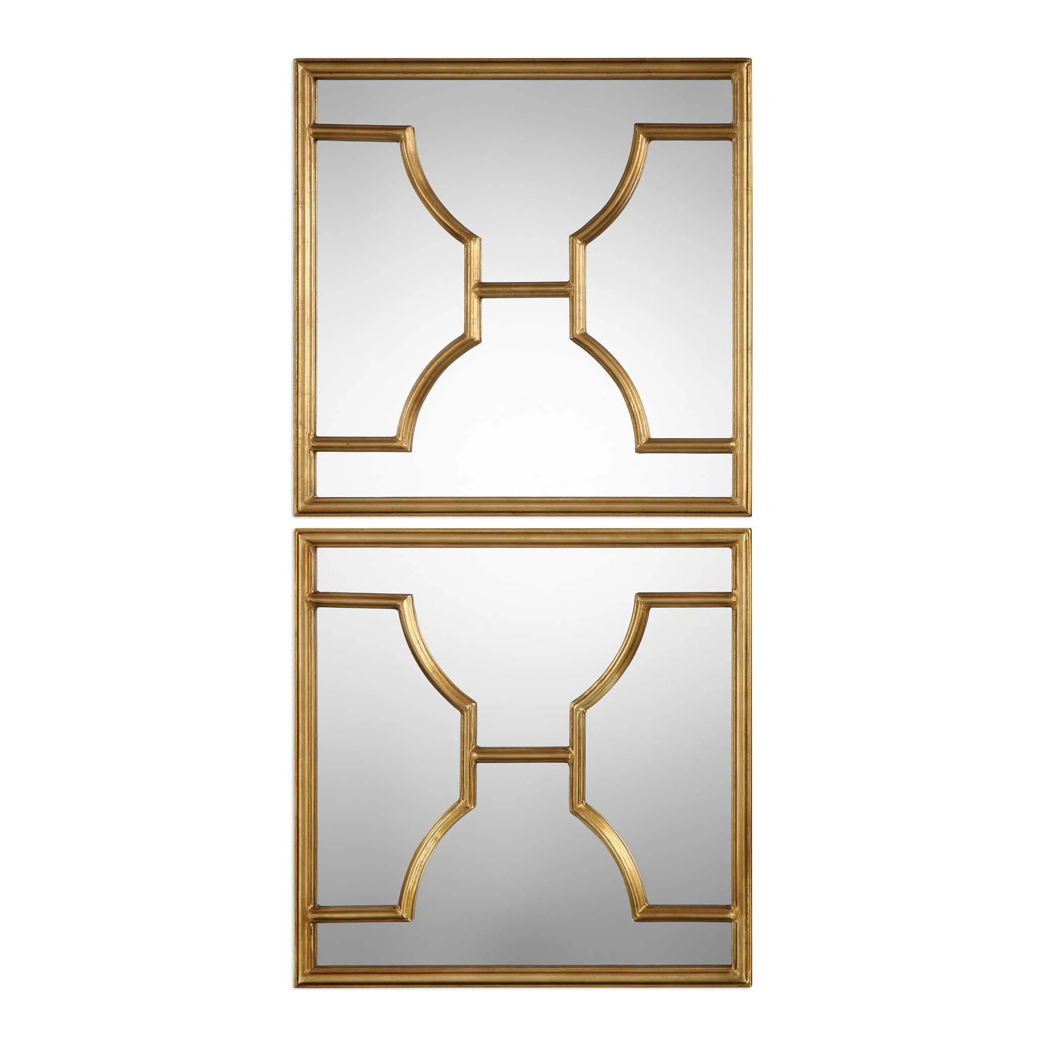 MISA GOLD SQUARE MIRRORS SET OF 2 - Remutear