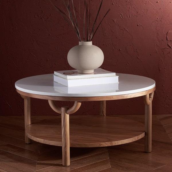 PUCK MARBLE TOP COFFEE TABLE - Remutear