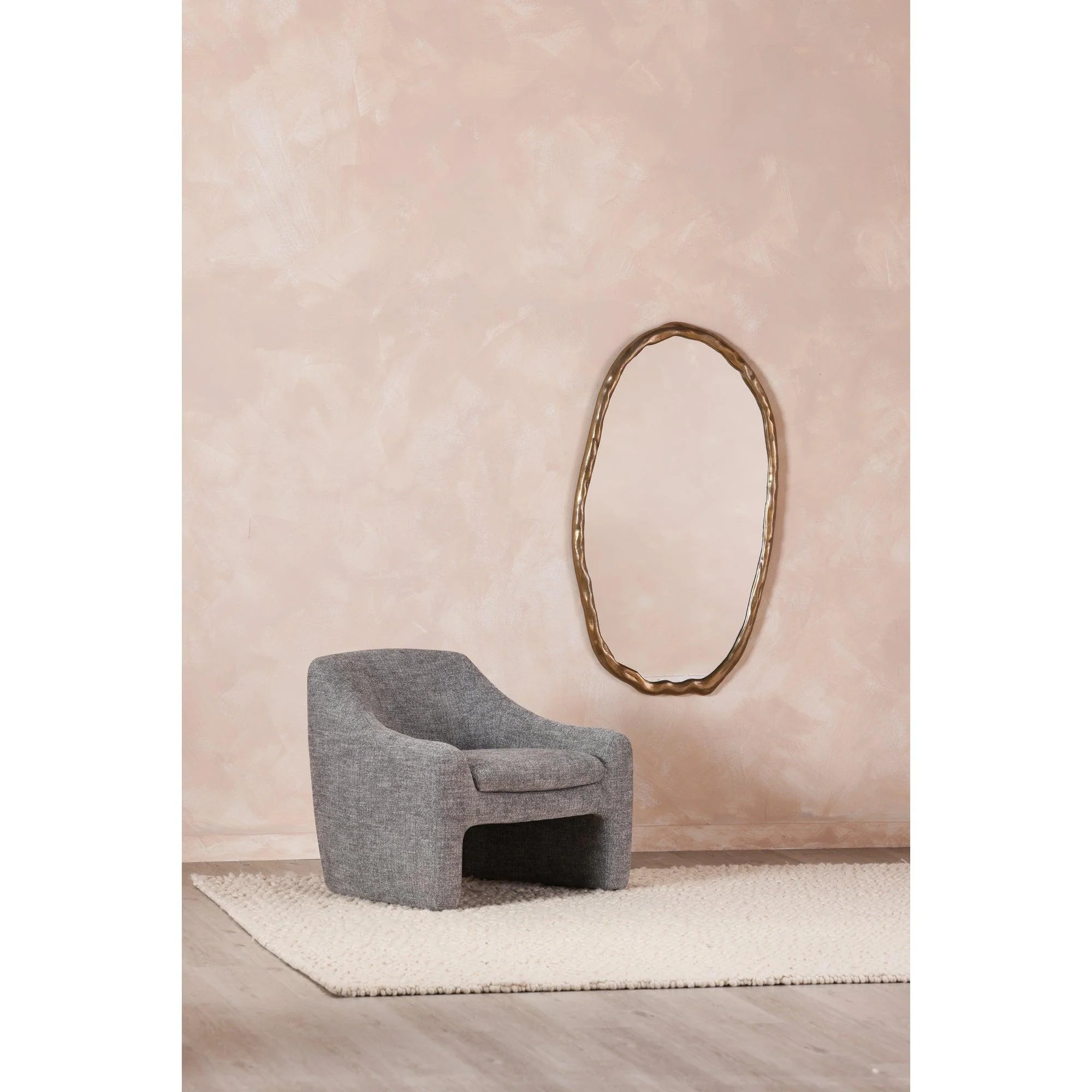 Foundry Mirror Oval Gold - Remutear