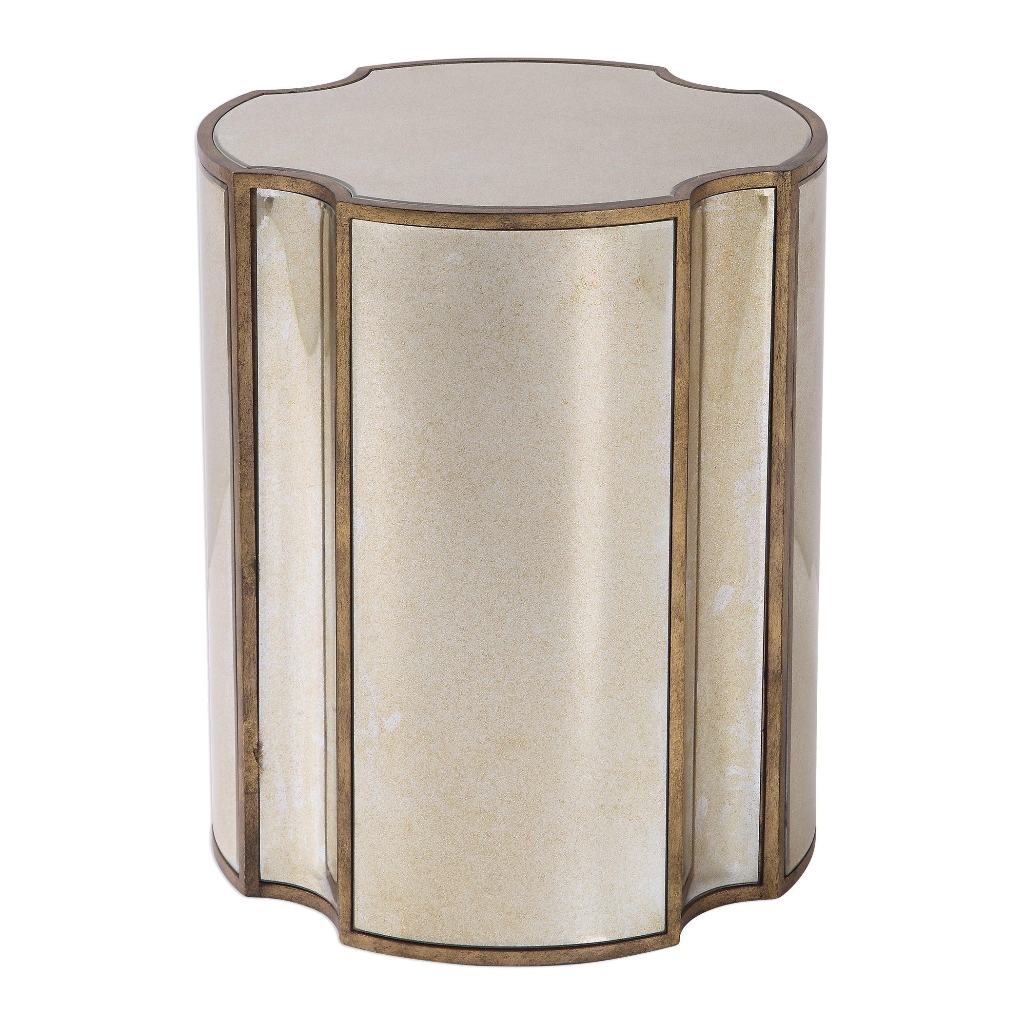 HARLOW MIRRORED ACCENT TABLE - Remutear