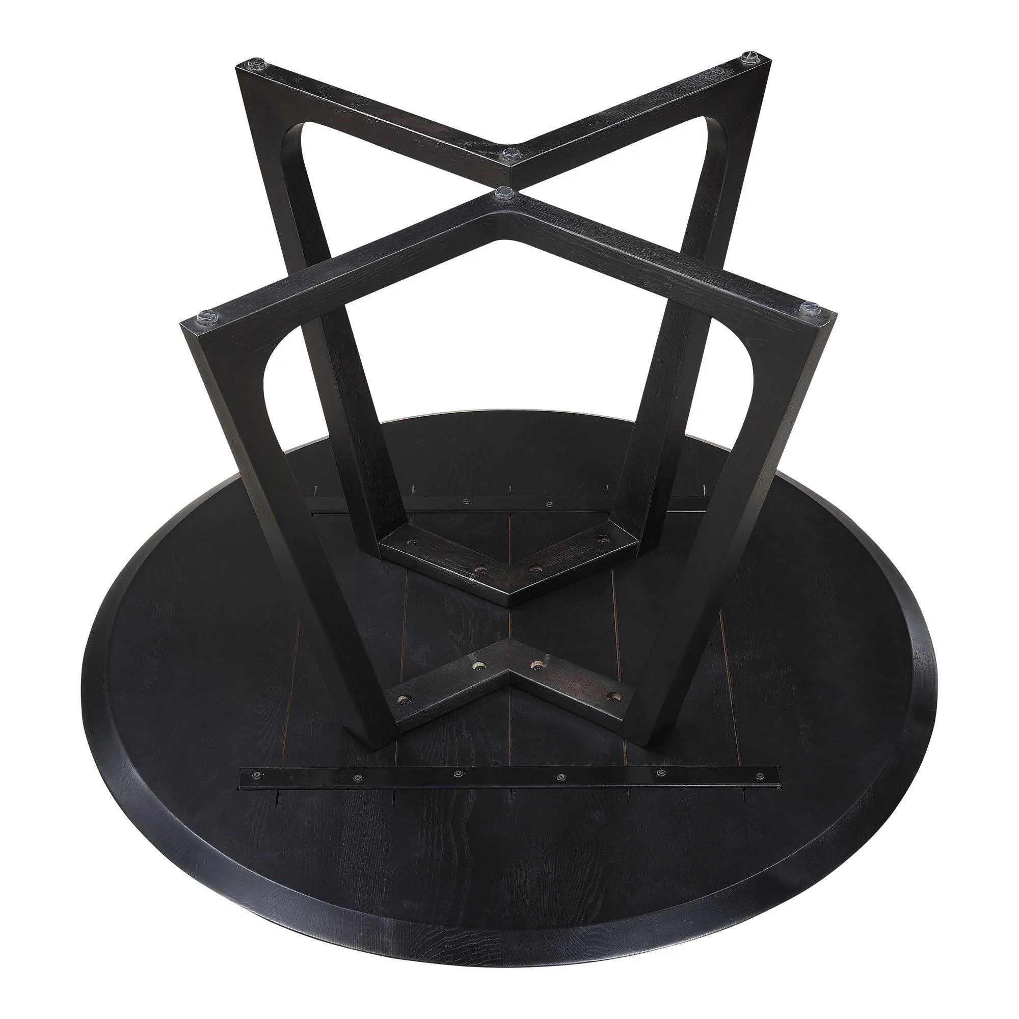 Godenza Dining Table Round Black Ash - Remutear