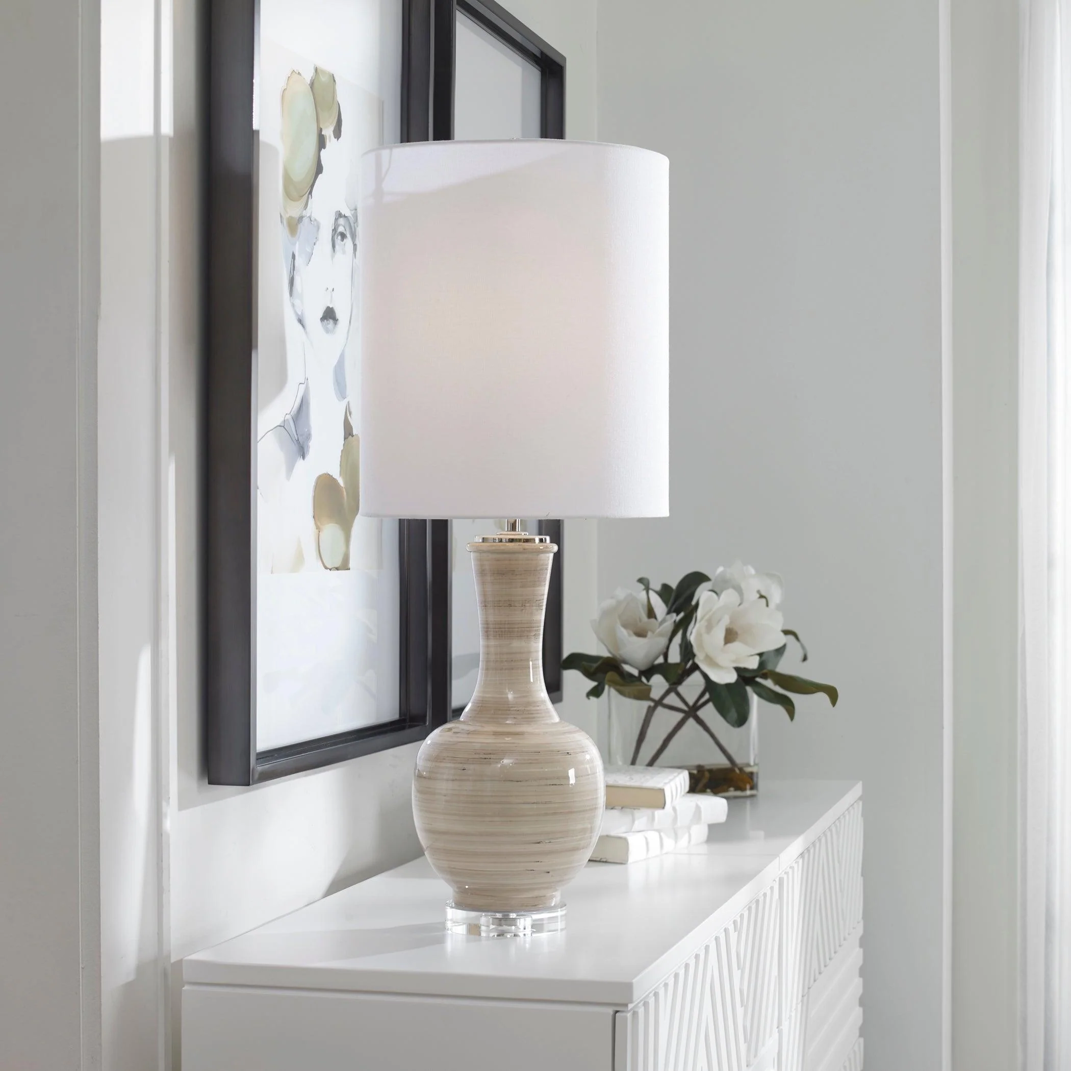 CHALICE STRIPED TABLE LAMP - Remutear