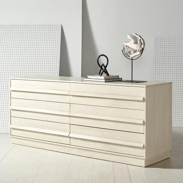 DEIRDRA 6 DRAWER WOOD DRESSER - Remutear
