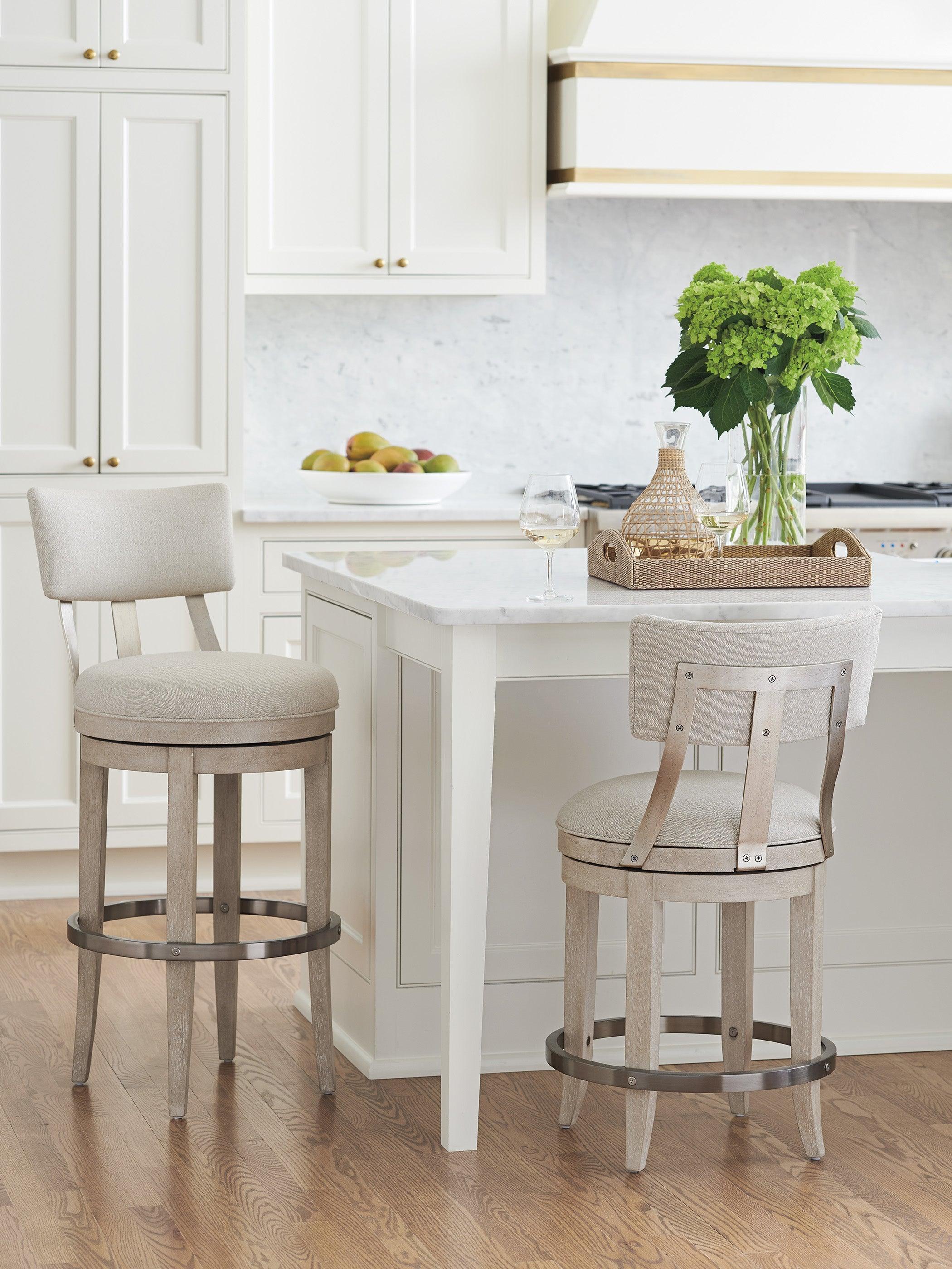 Malibu Cliffside Swivel Upholstered Counter Stool - Remutear