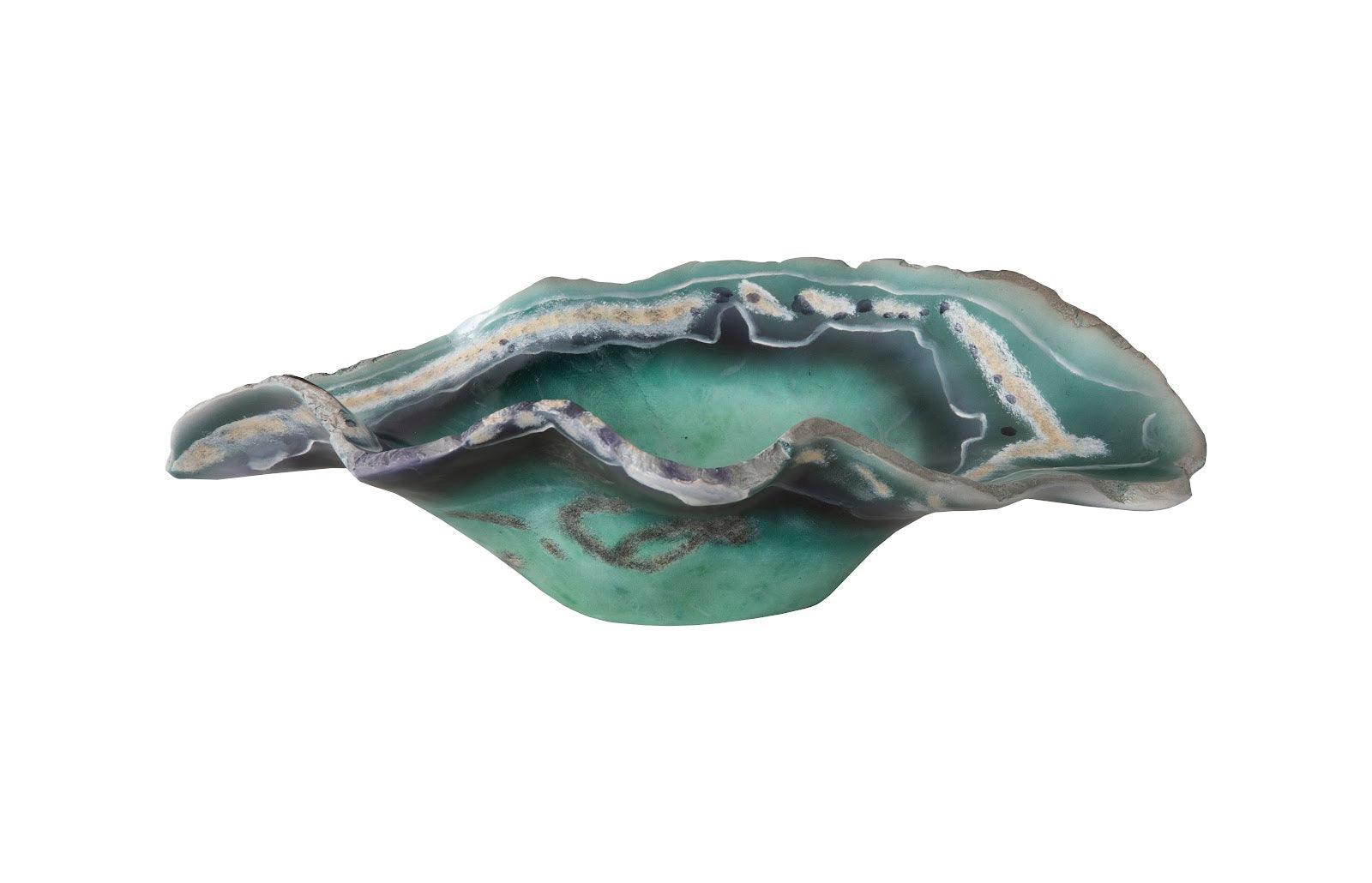 Cast Onyx Fluorite Bowl, Faux Finish, Small - Remutear