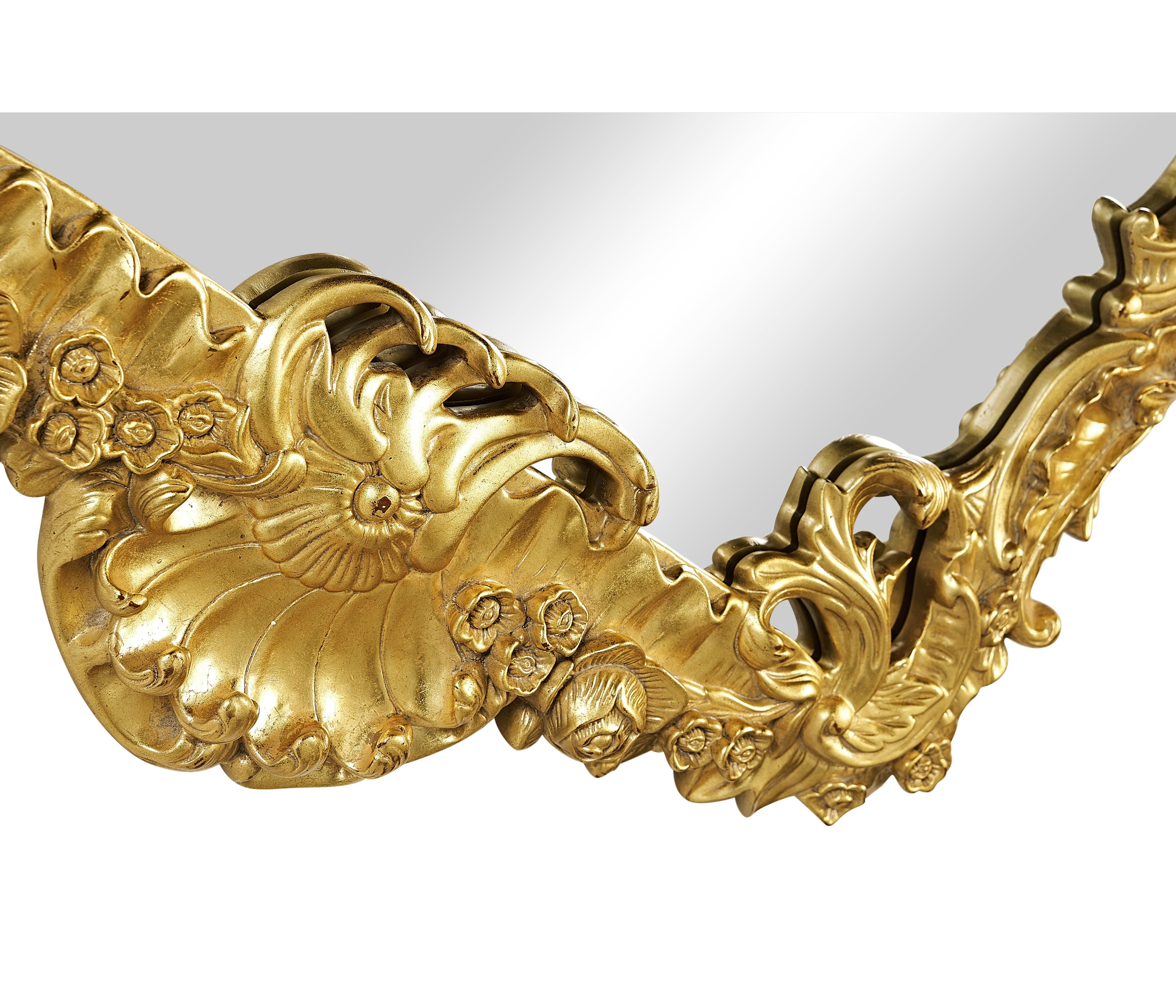 Buckingham Gilded rococo style mirror - Remutear