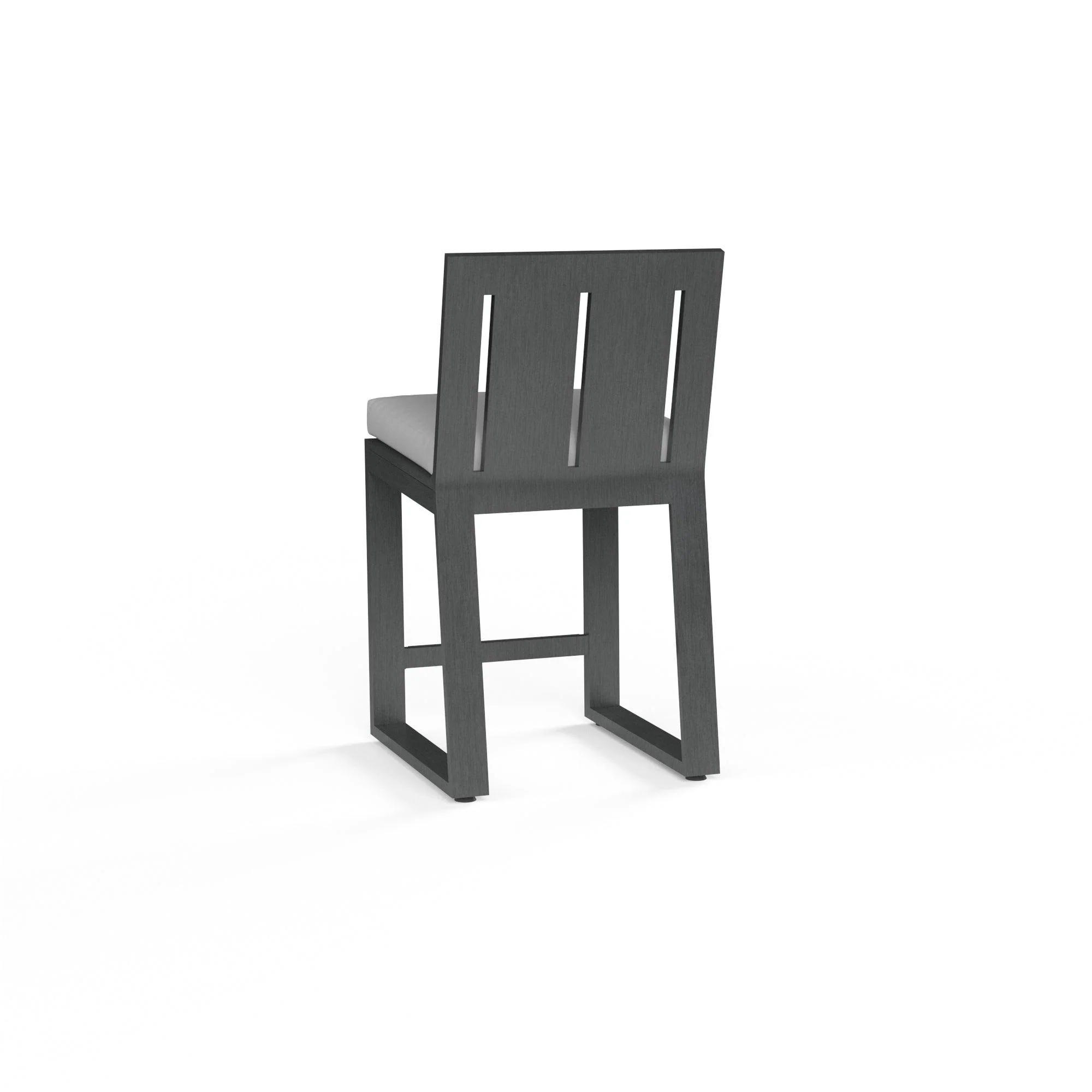 Redondo Counter Stool in Cast Silver, No Welt - Remutear