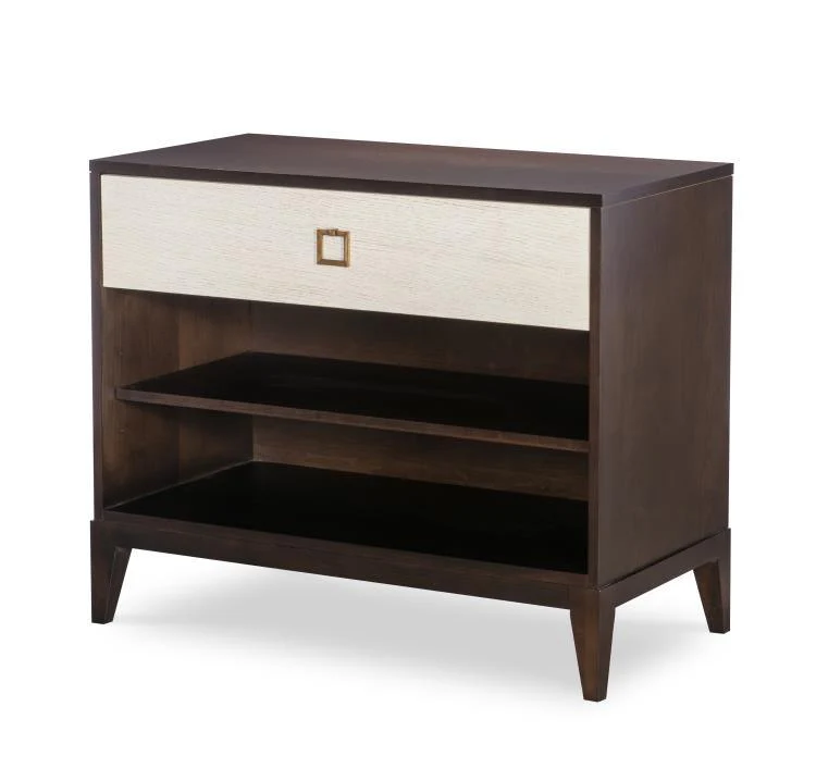 Stocked Single Drawer Large Nightstand - Remutear