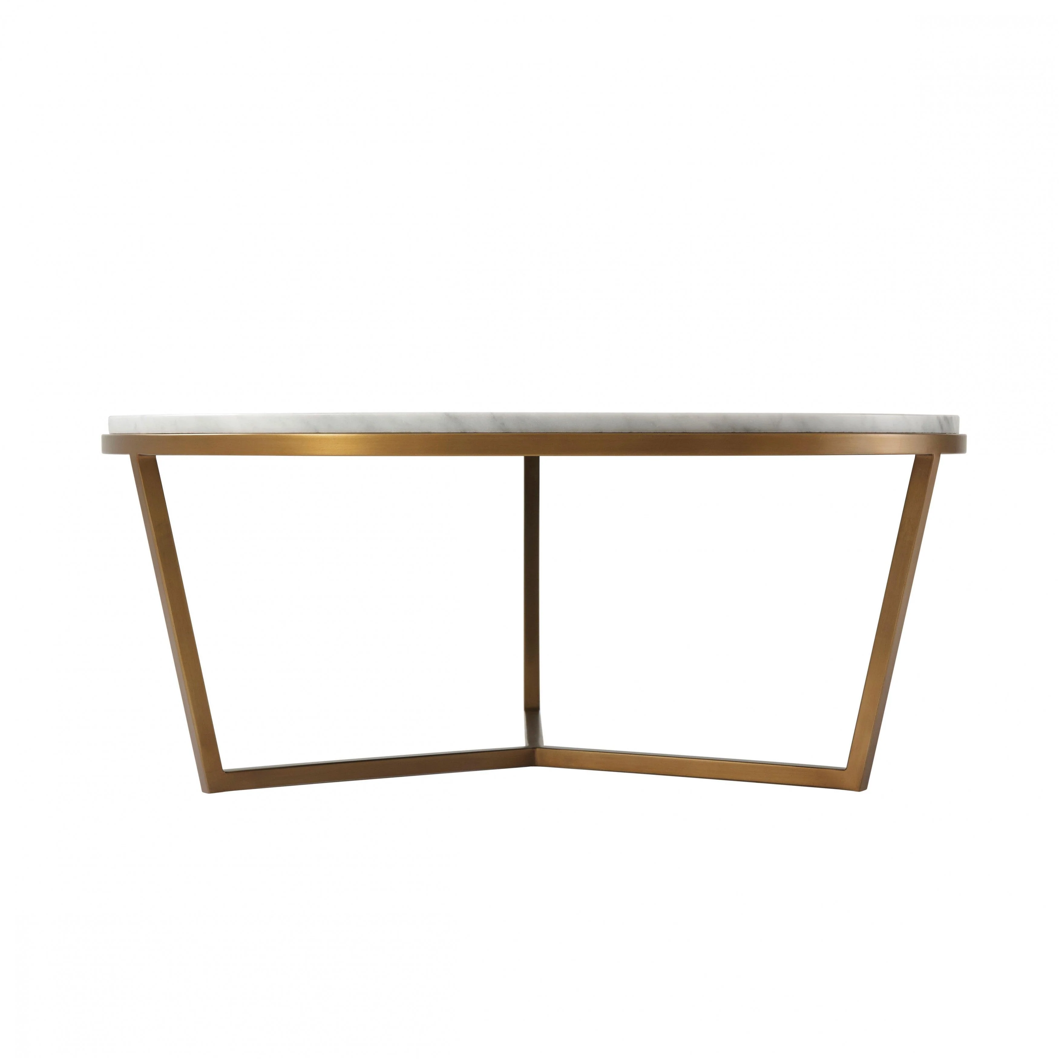 Small Fisher Round Cocktail Table (Marble) - Remutear