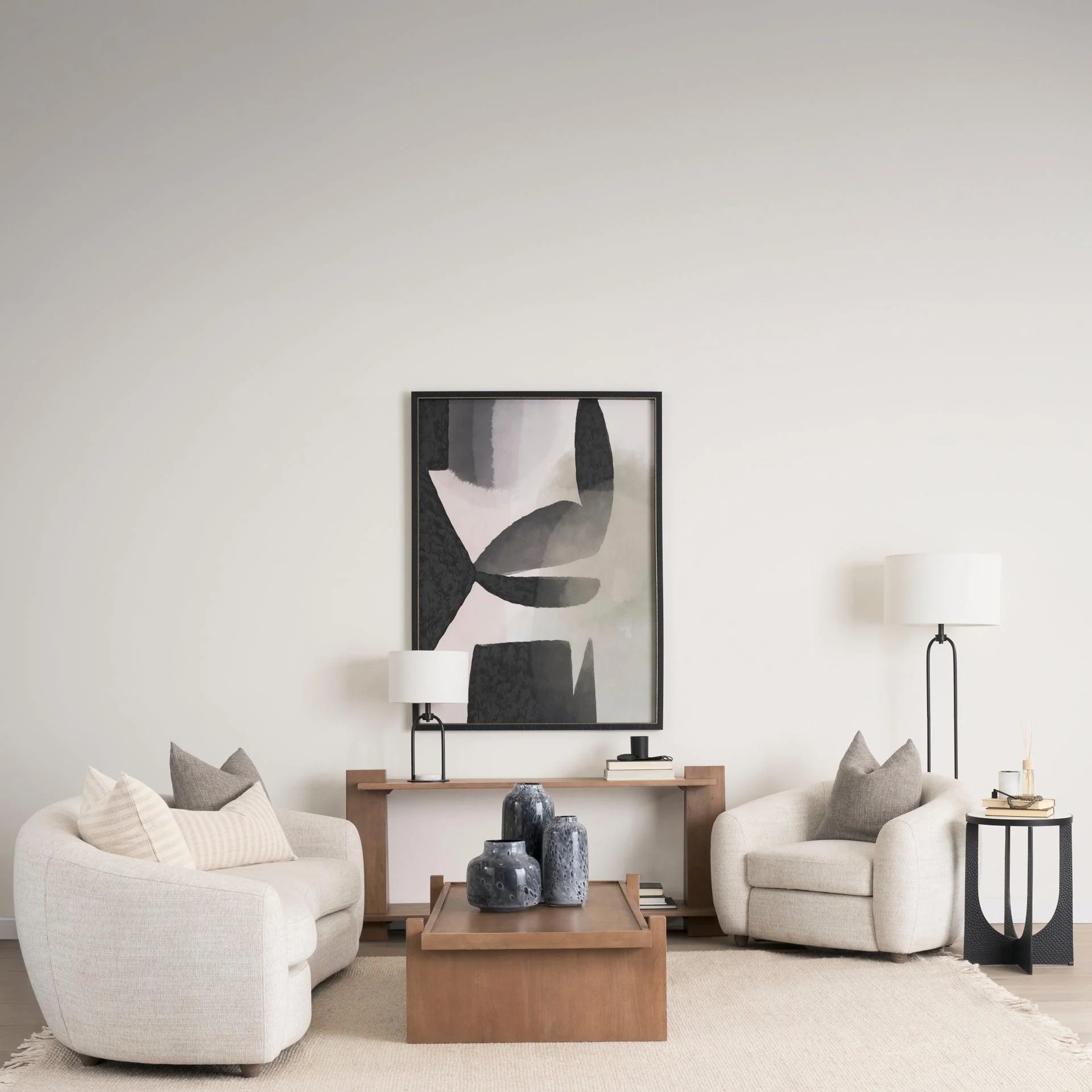 Sarah 15.0L x 10.0W x 22.2H Arched Black Metal W/Marble Cube and White Shade Table Lamp - Remutear