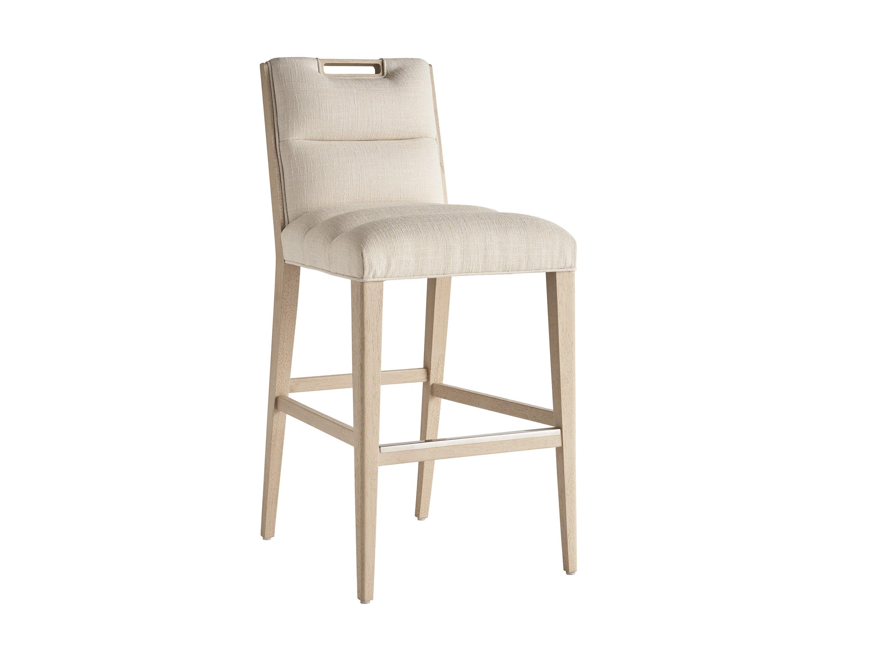 Sunset Key Greer Channeled Upholstered Bar Stool - Remutear