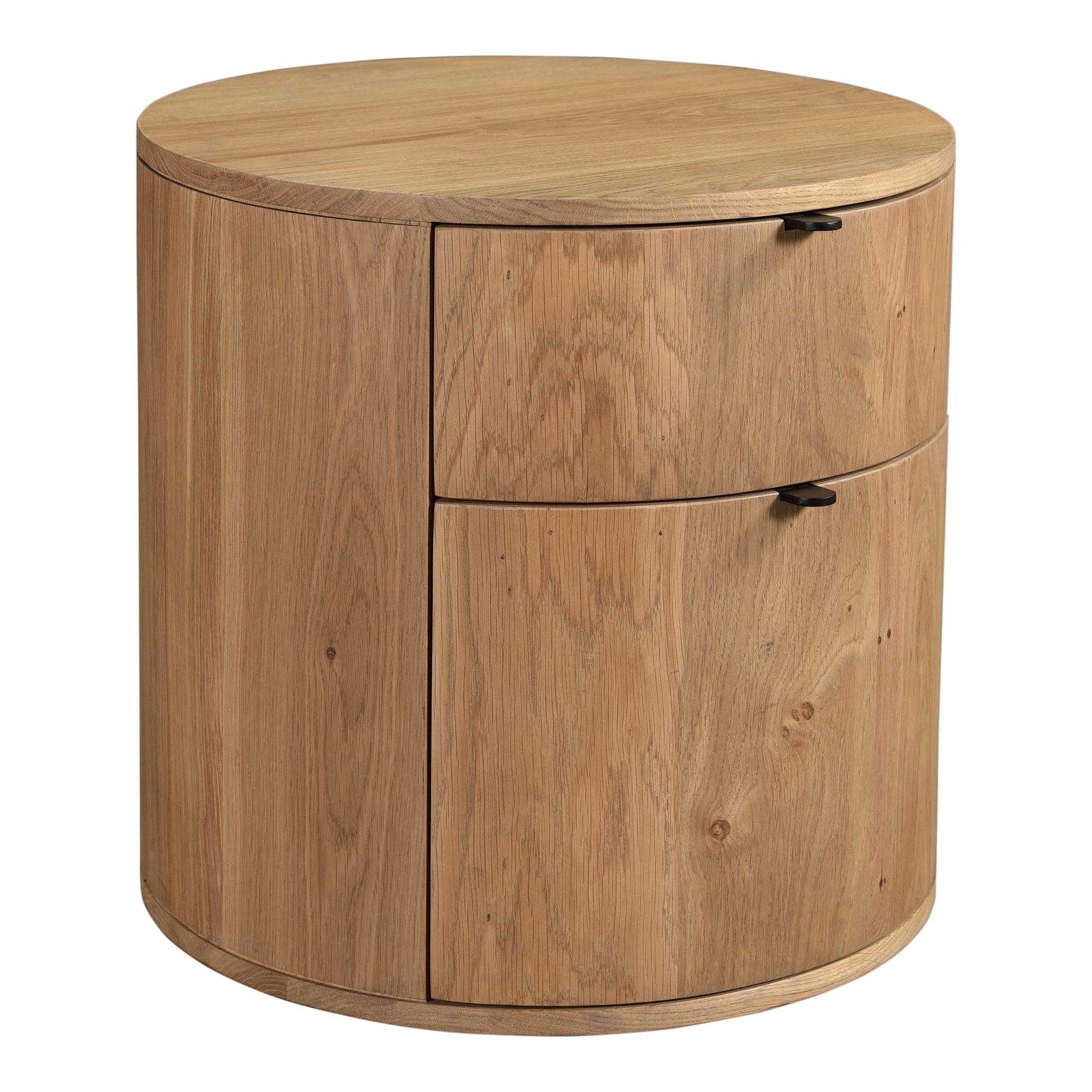 Theo Two Drawer Nightstand Natural - Remutear