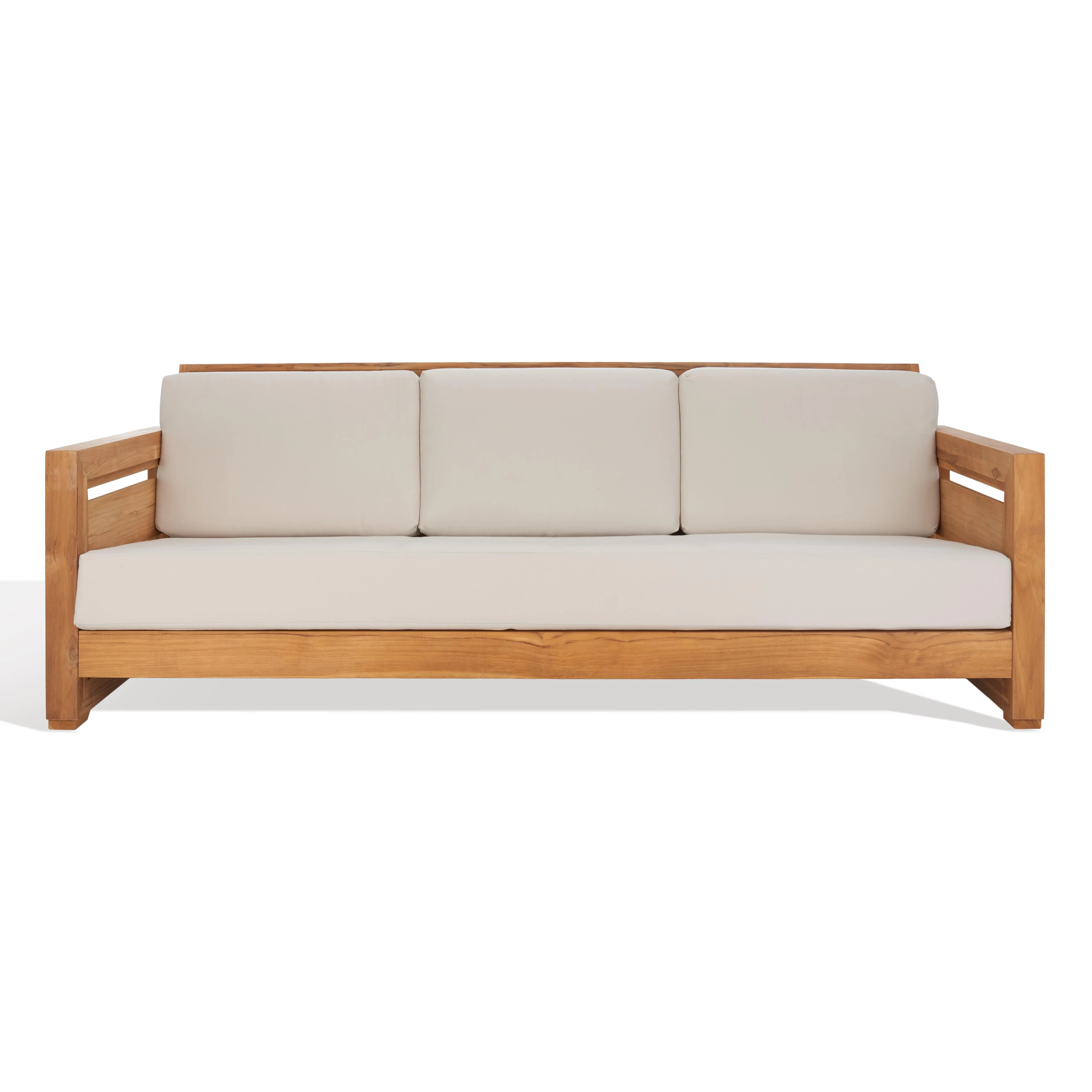 GUADELOUPE OUTDOOR BRAZILIAN TEAK 3-SEAT SOFA - Remutear