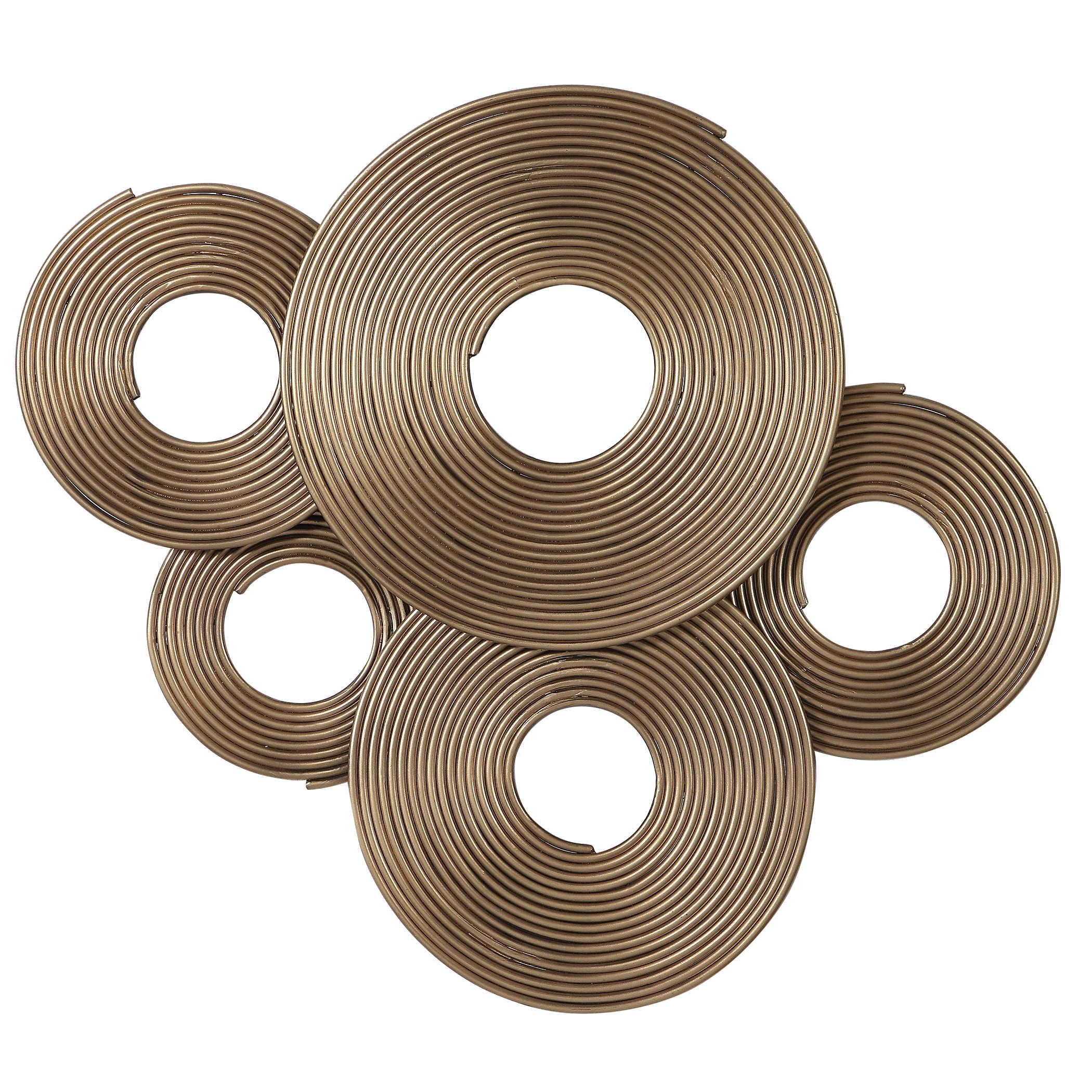 AHMET GOLD RINGS WALL DECOR - Remutear