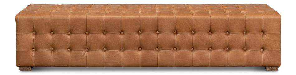 Beam Bench Tufted Leather - Remutear