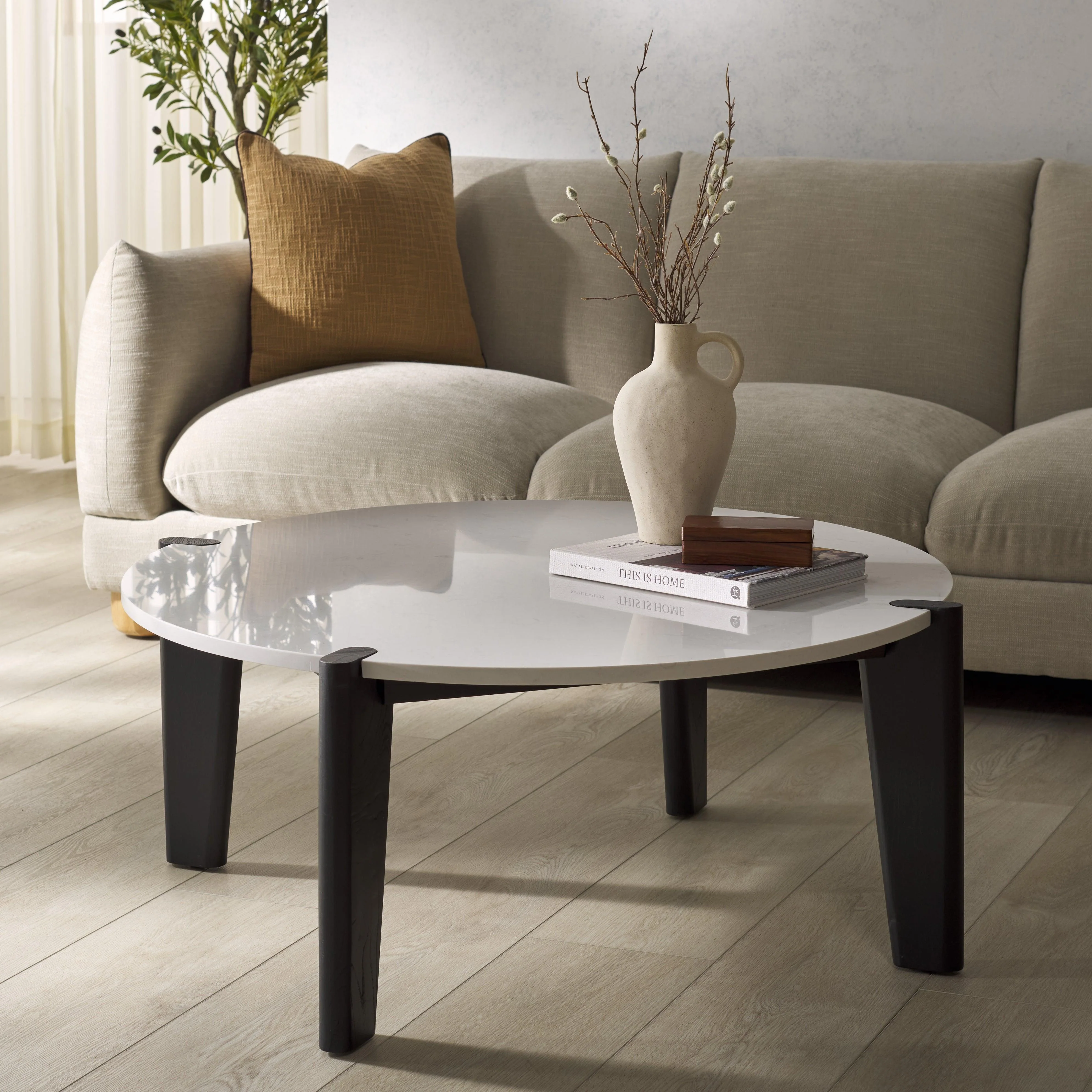 Garcia Marble Top Coffee Table - Remutear