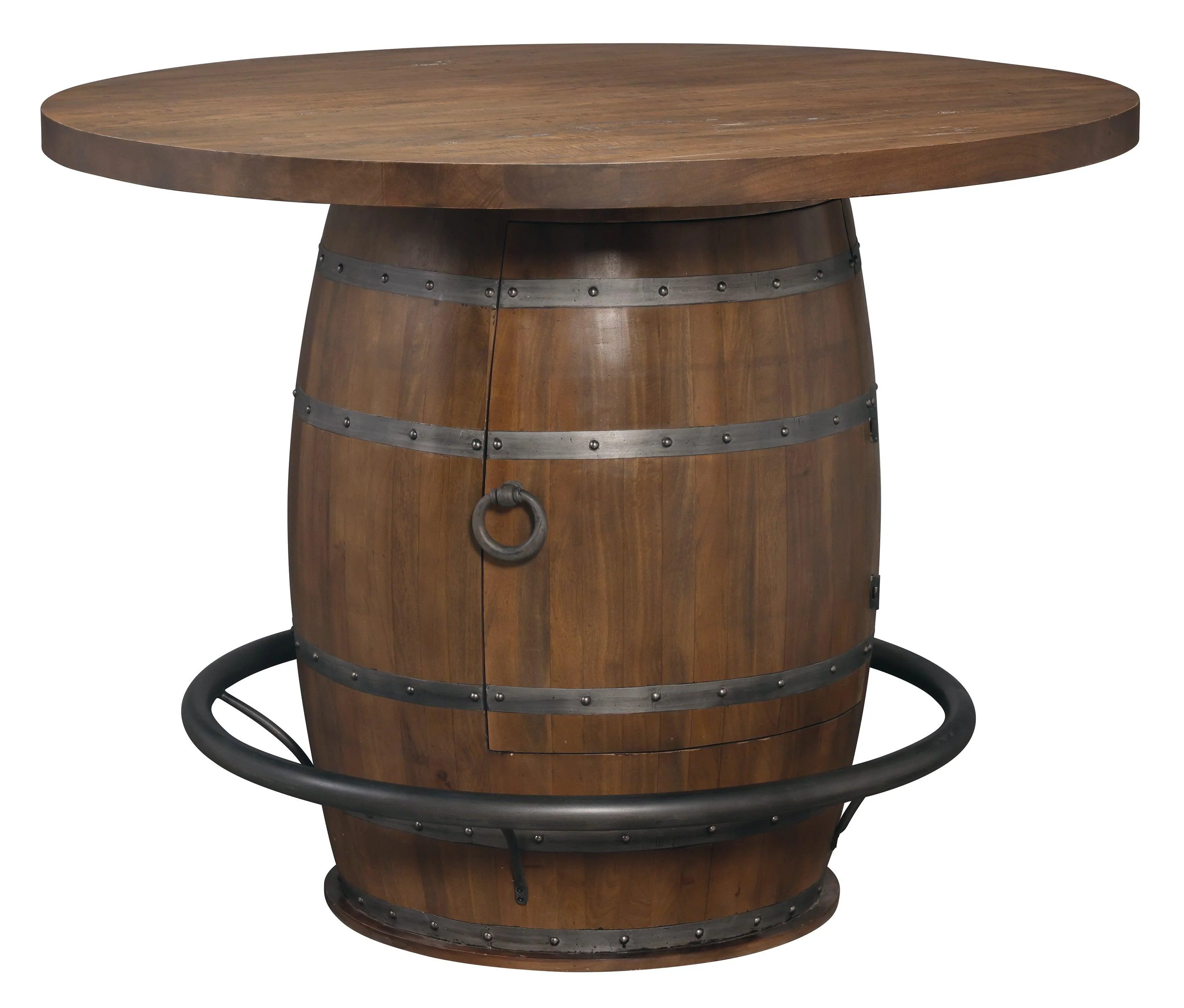 Whiskey Barrel Pub Table - Remutear