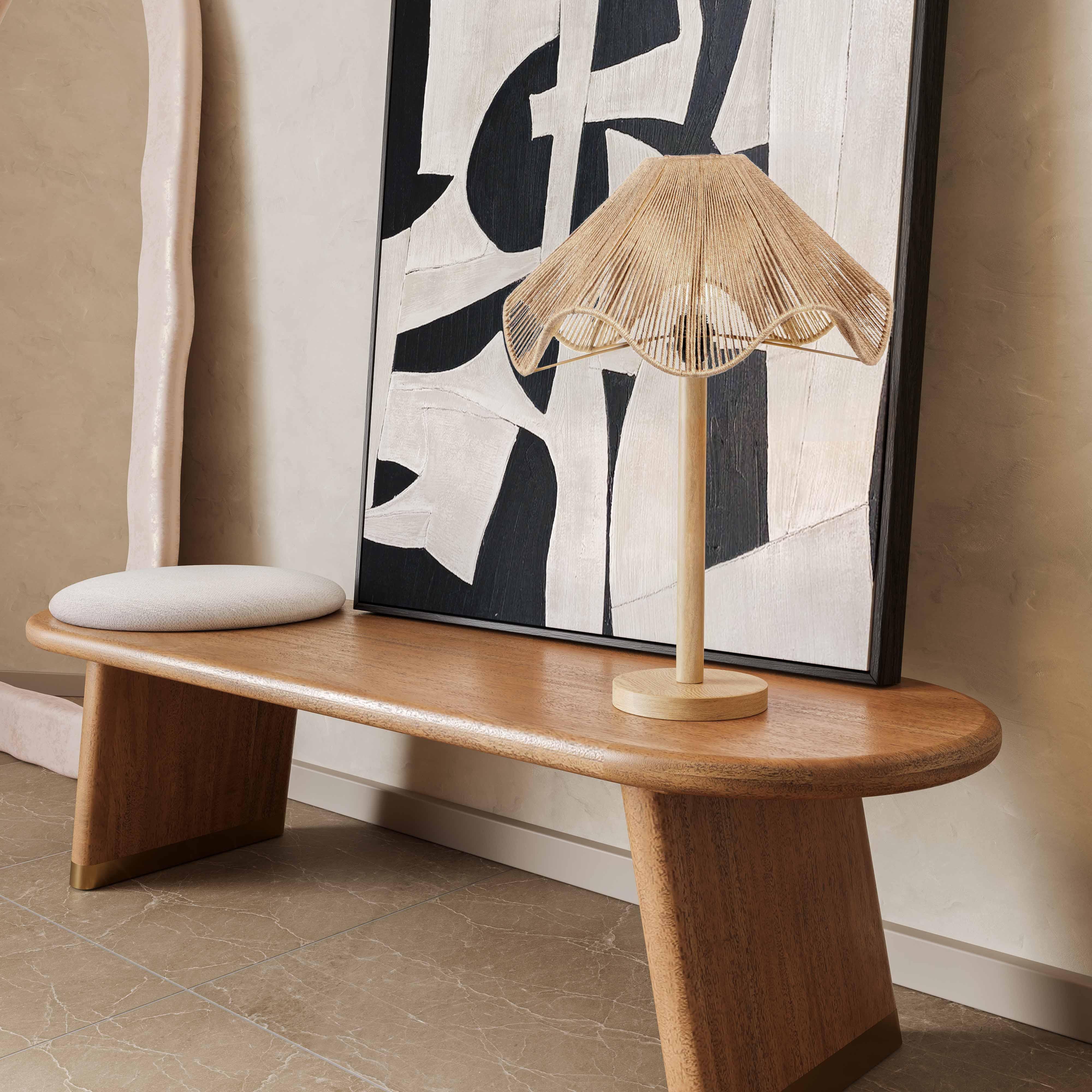 Jula Natural Jute Table Lamp - Remutear