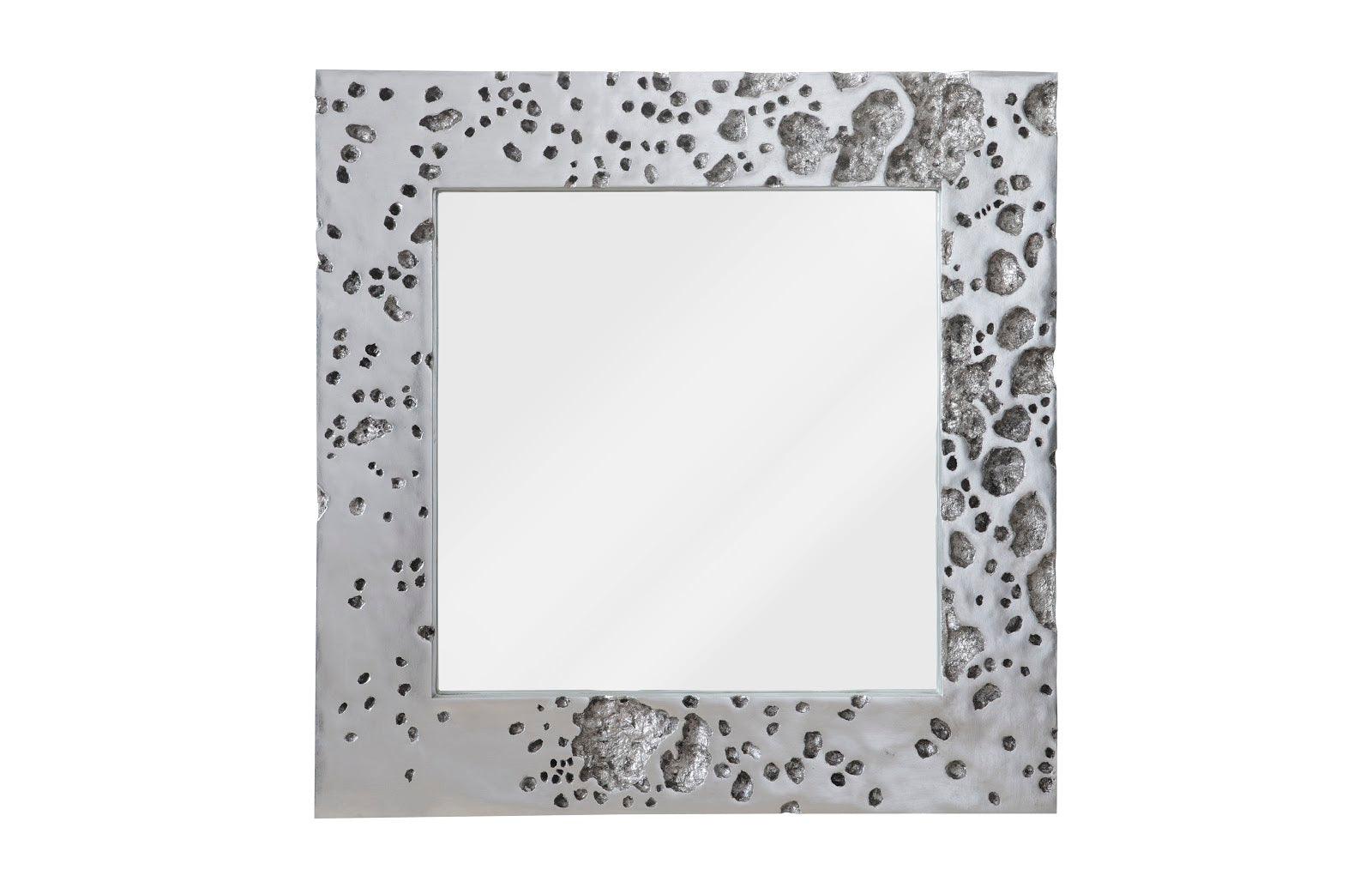 Splotch Mirror, Silver Leaf - Remutear