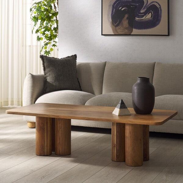 Kathalina Rectangle Wood Coffee Table - Remutear