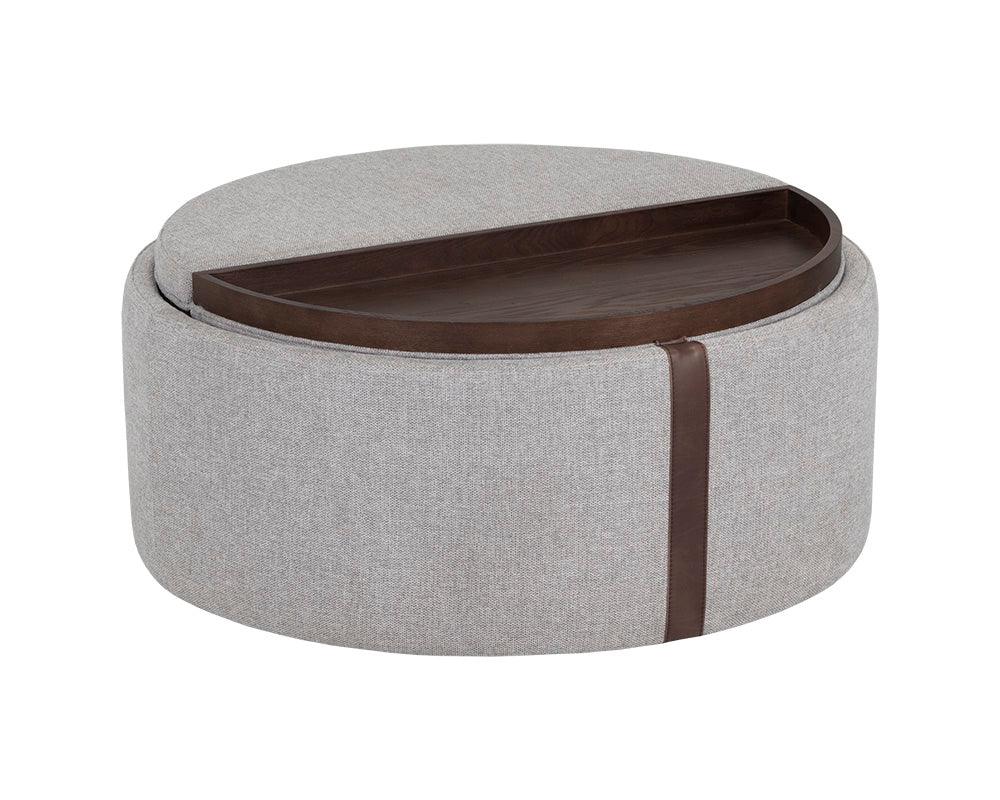 Borelli Wheeled Storage Ottoman - Remutear