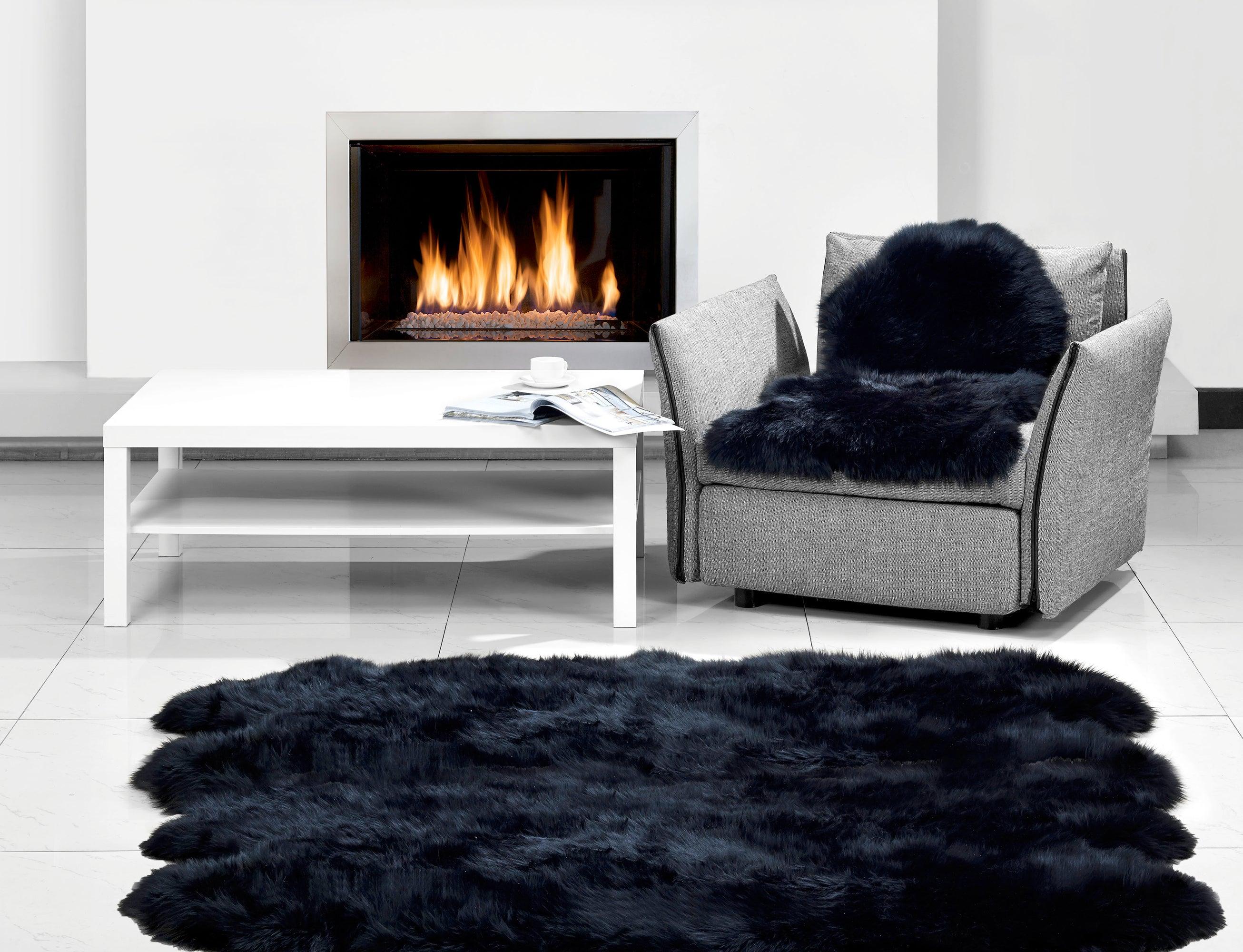 Long Wool Sheepskin Rug Octo - Remutear