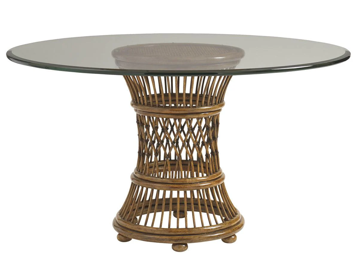 Bali Hai Aruba Dining Table With 48 Inch Glass Top - Remutear