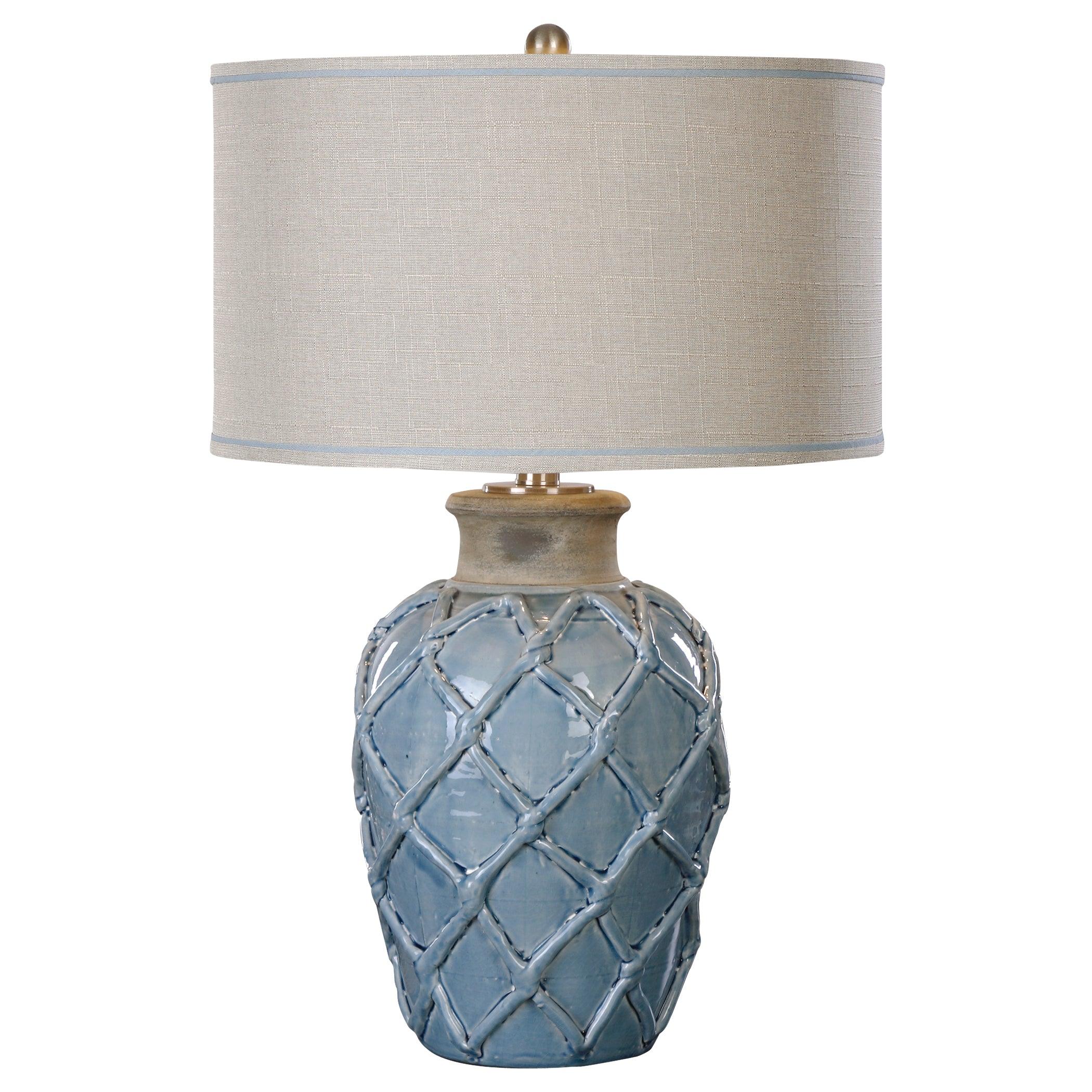 PARTERRE PALE BLUE TABLE LAMP - Remutear