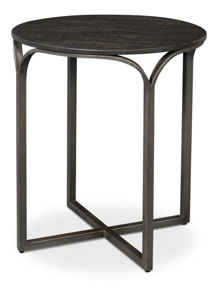 Jeromy Iron End Table - Remutear