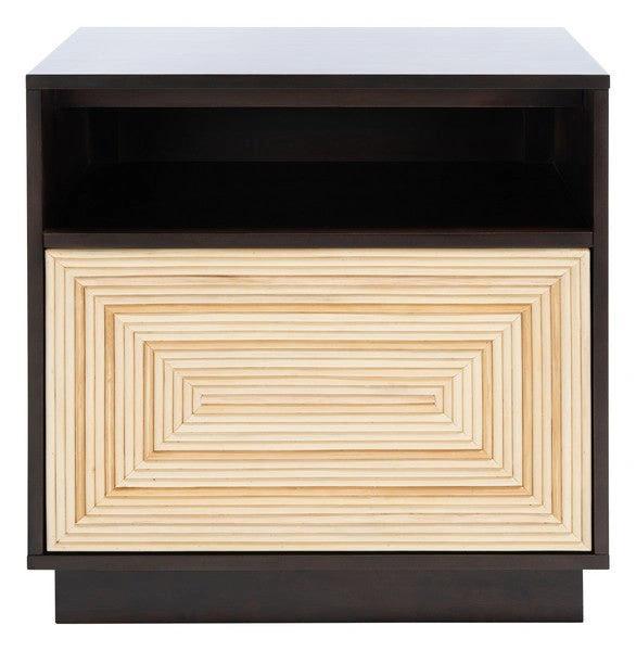 STASSIE 1 DRAWER CANE NIGHTSTAND - Remutear