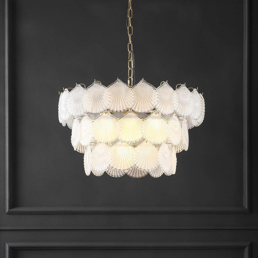 GUTIERREZ 3 TIER GLASS CHANDELIER - Remutear