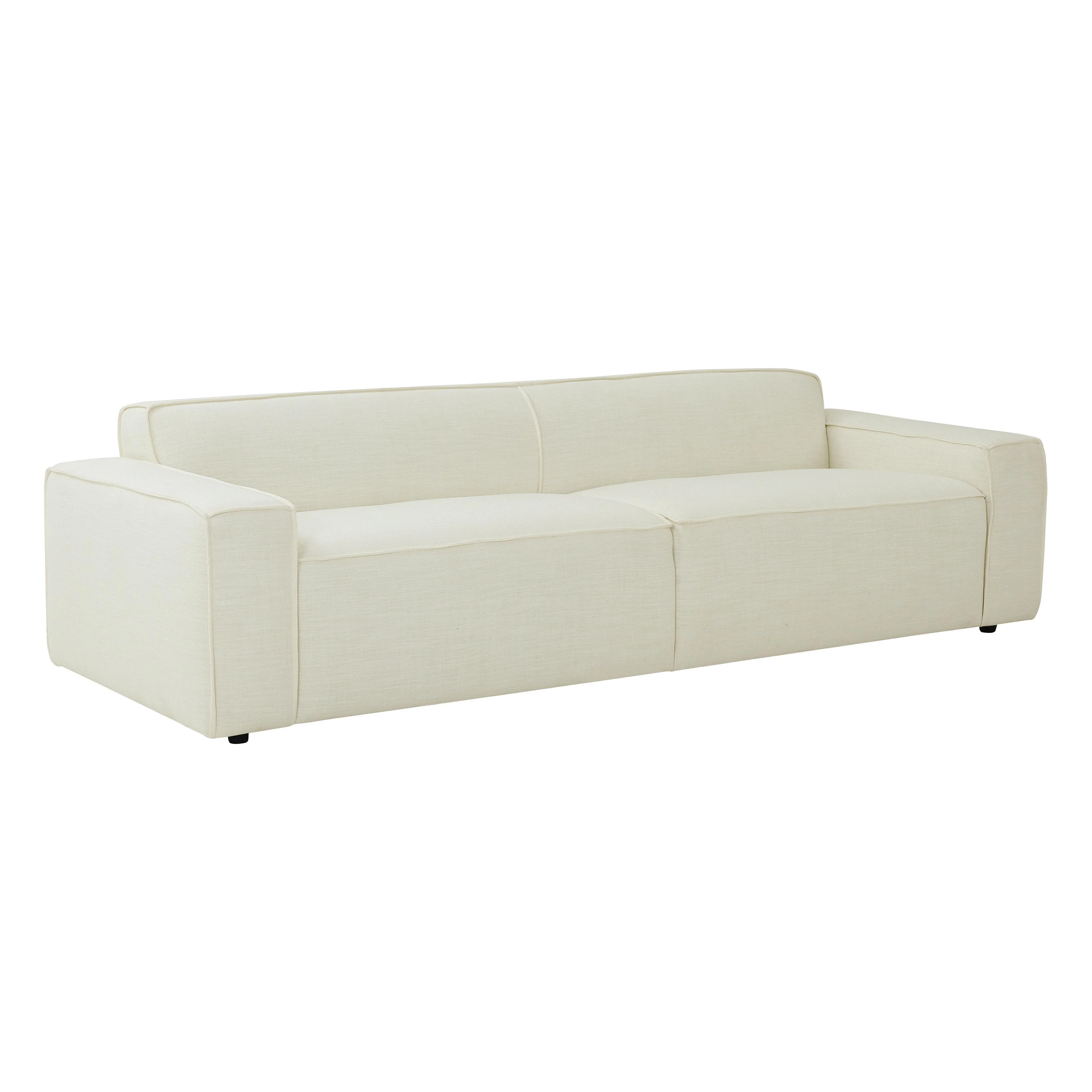 Olafur Cream Linen Sofa - Remutear