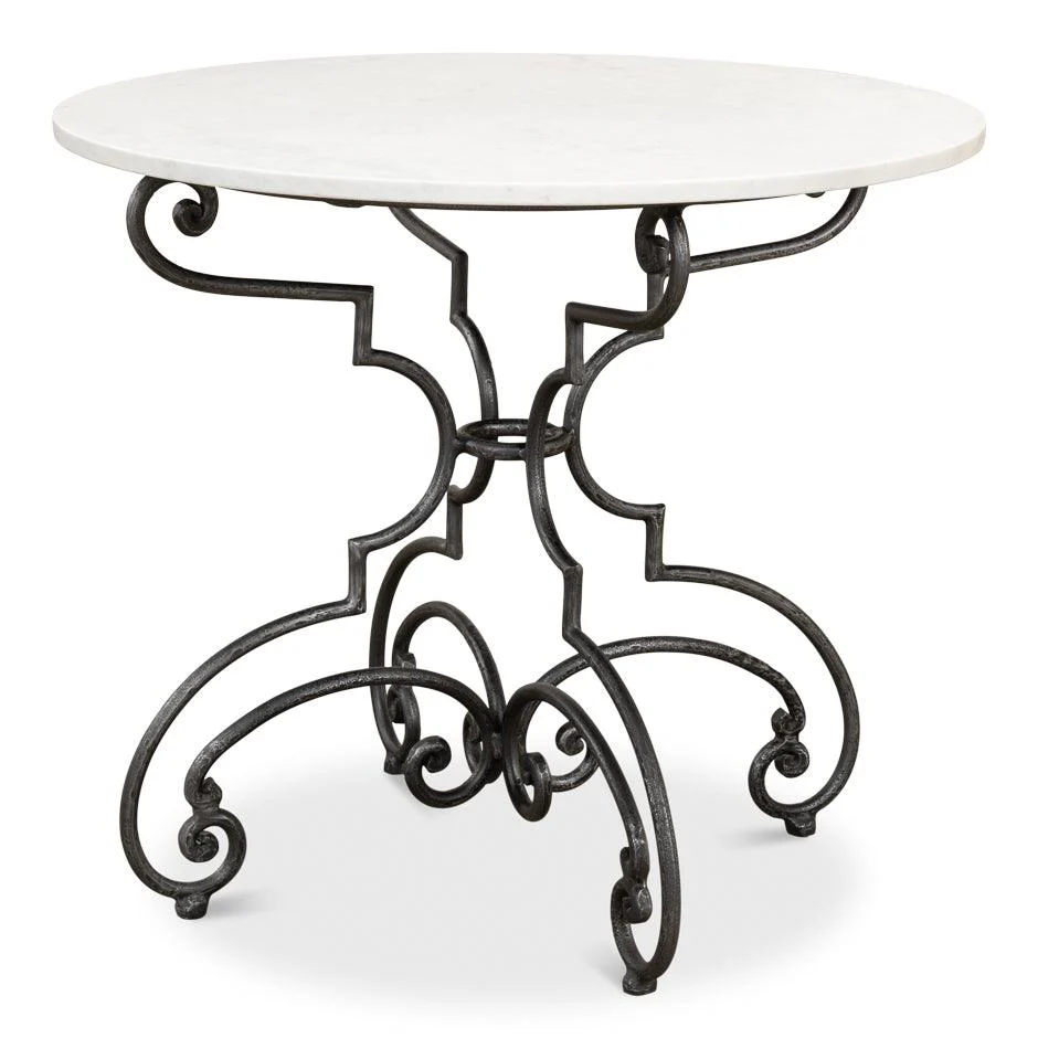 The French Iron And Marble Table - Remutear